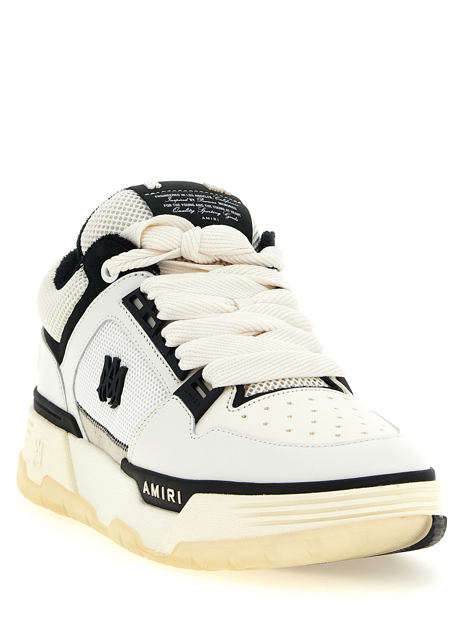 Bicolor Calfskin Athletic Sneakers