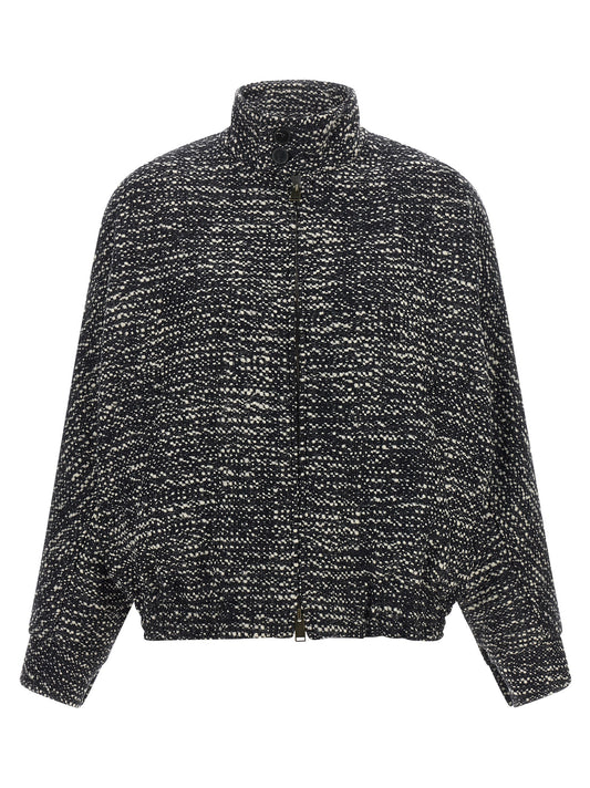 Bicolor Virgin Wool Bomber