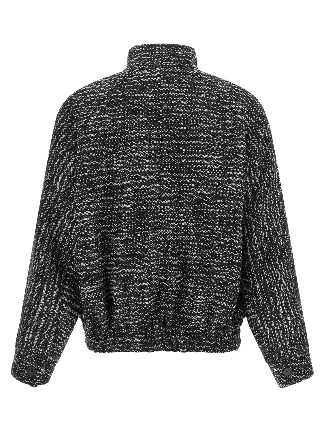 White Virgin Wool Bomber