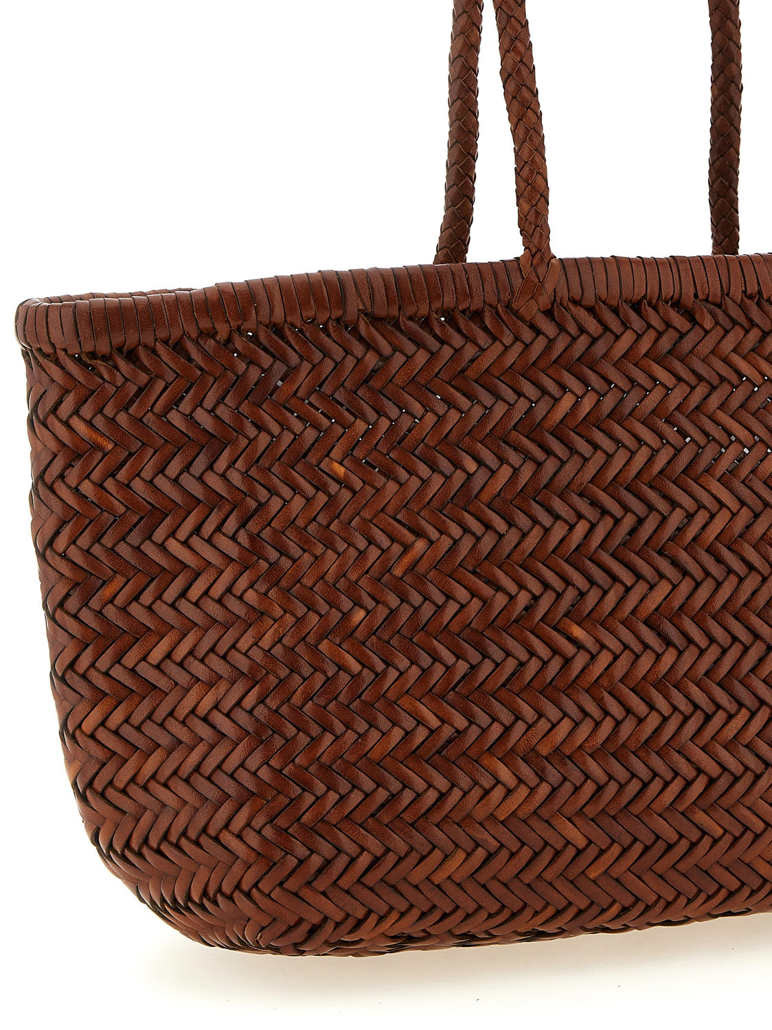 Brown Calfskin Shoulder Bag