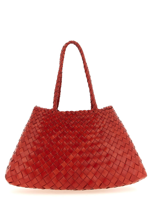 Red Calfskin Shoulder Bag