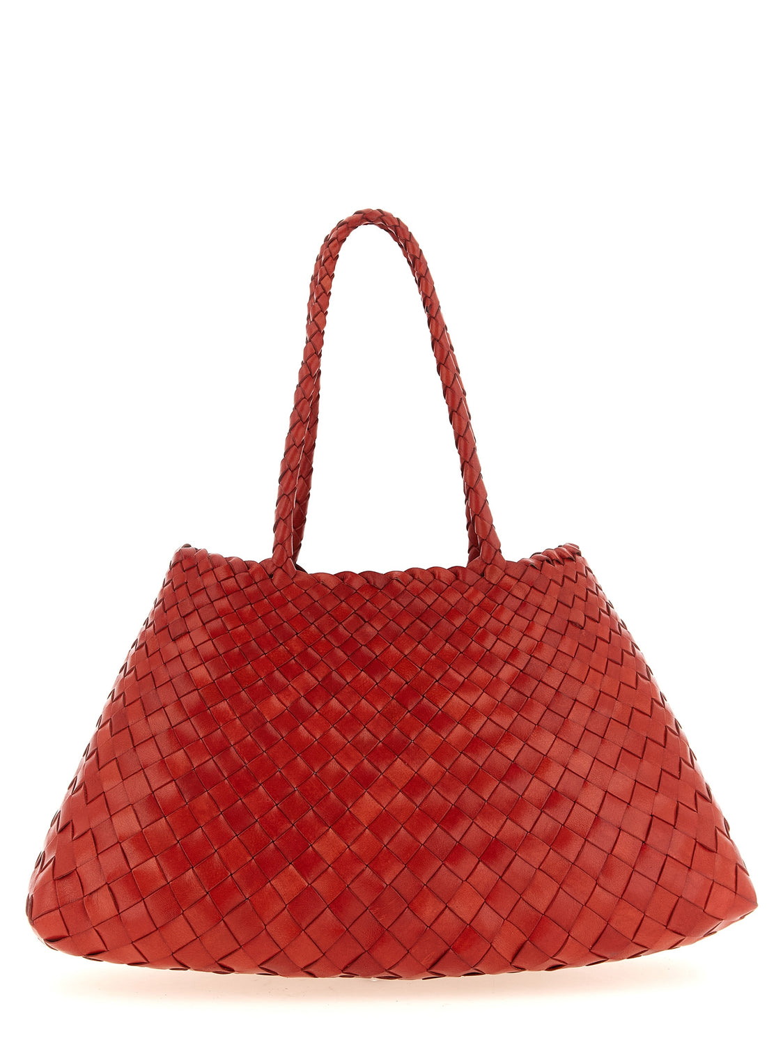 Red Calfskin Shoulder Bag
