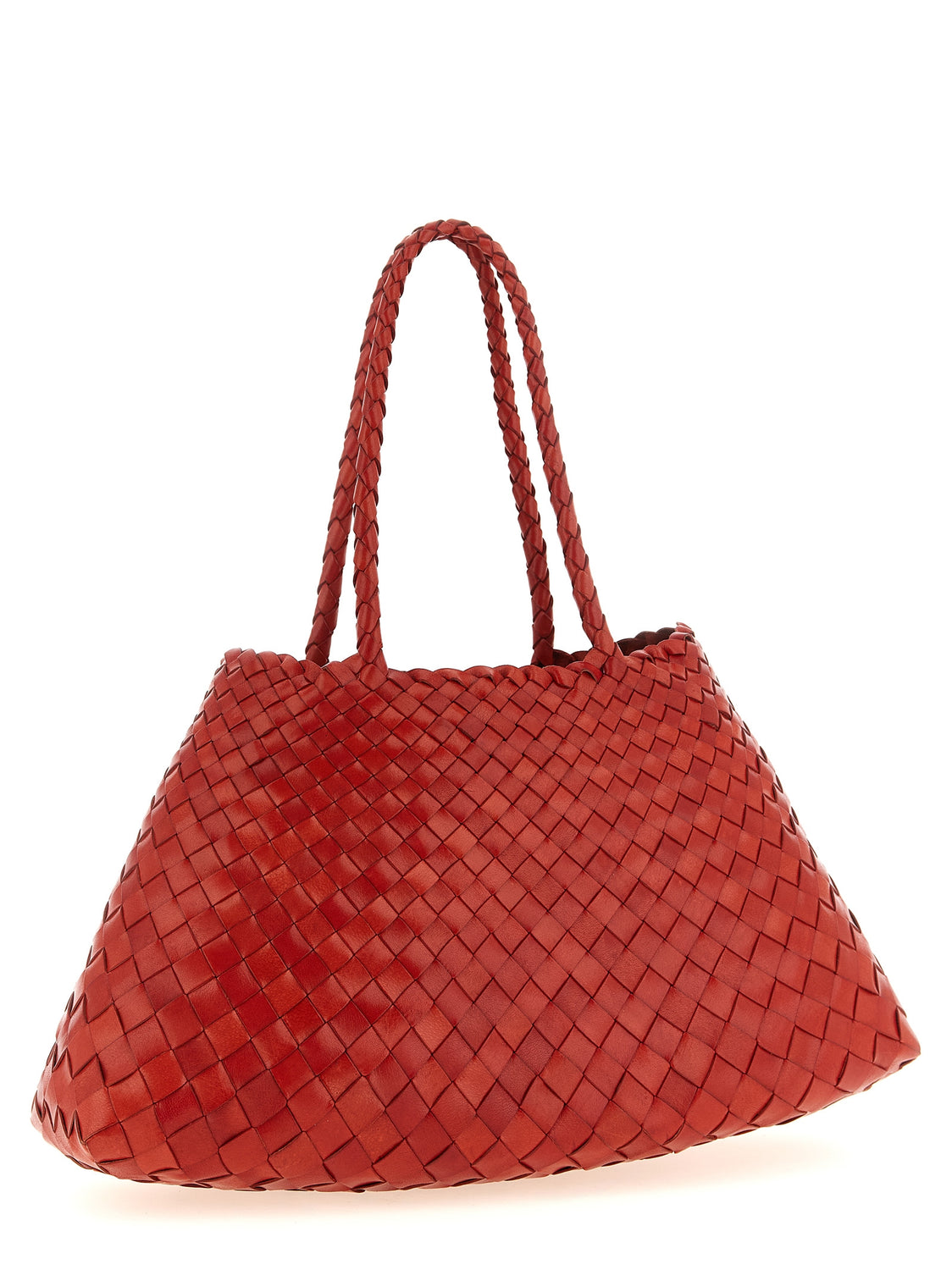 Red Calfskin Shoulder Bag