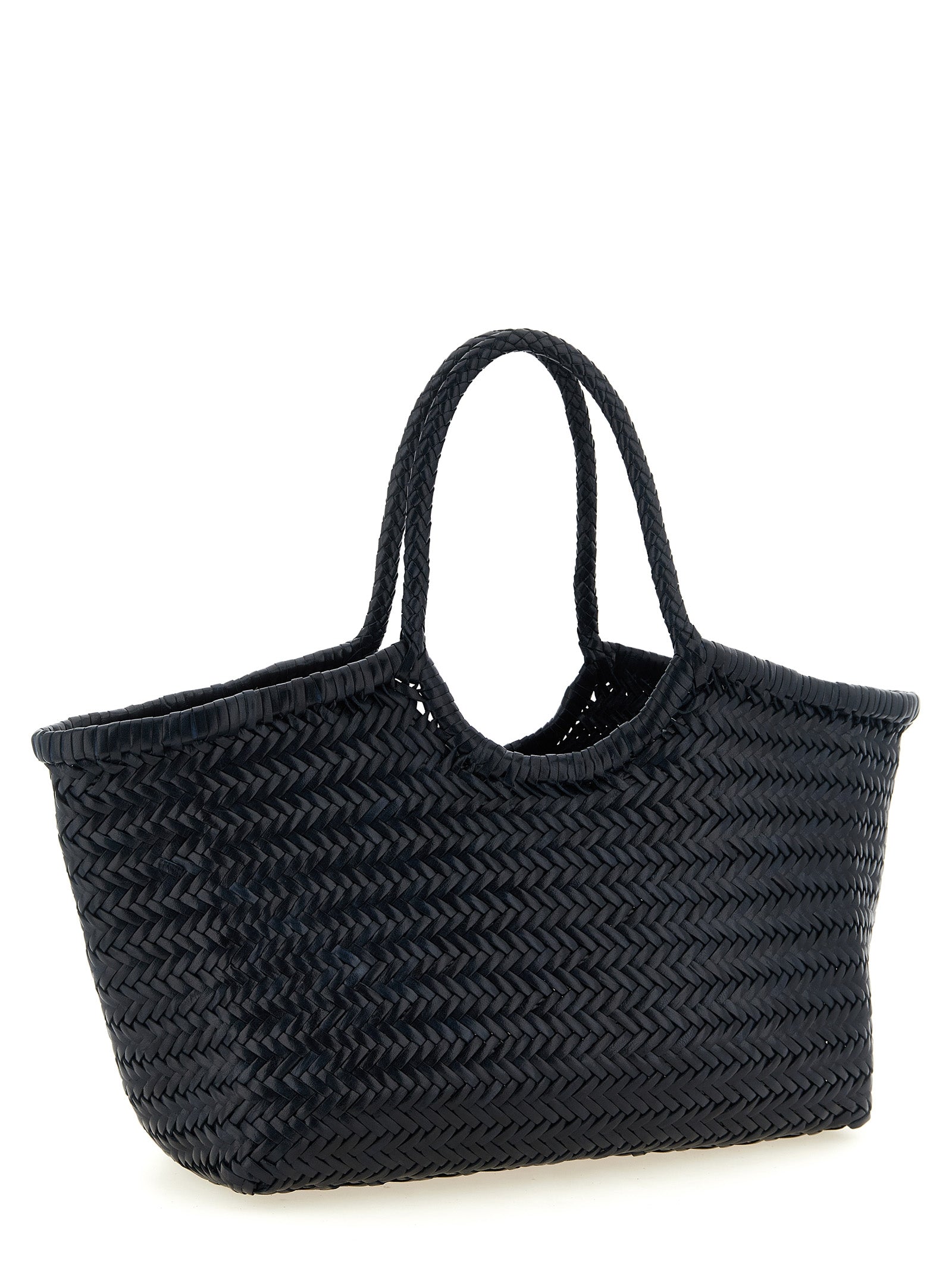 Blue Cowhide Shoulder Bag
