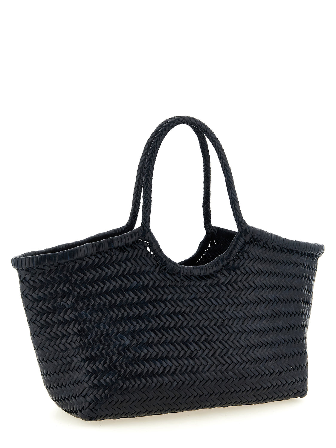 Blue Cowhide Shoulder Bag