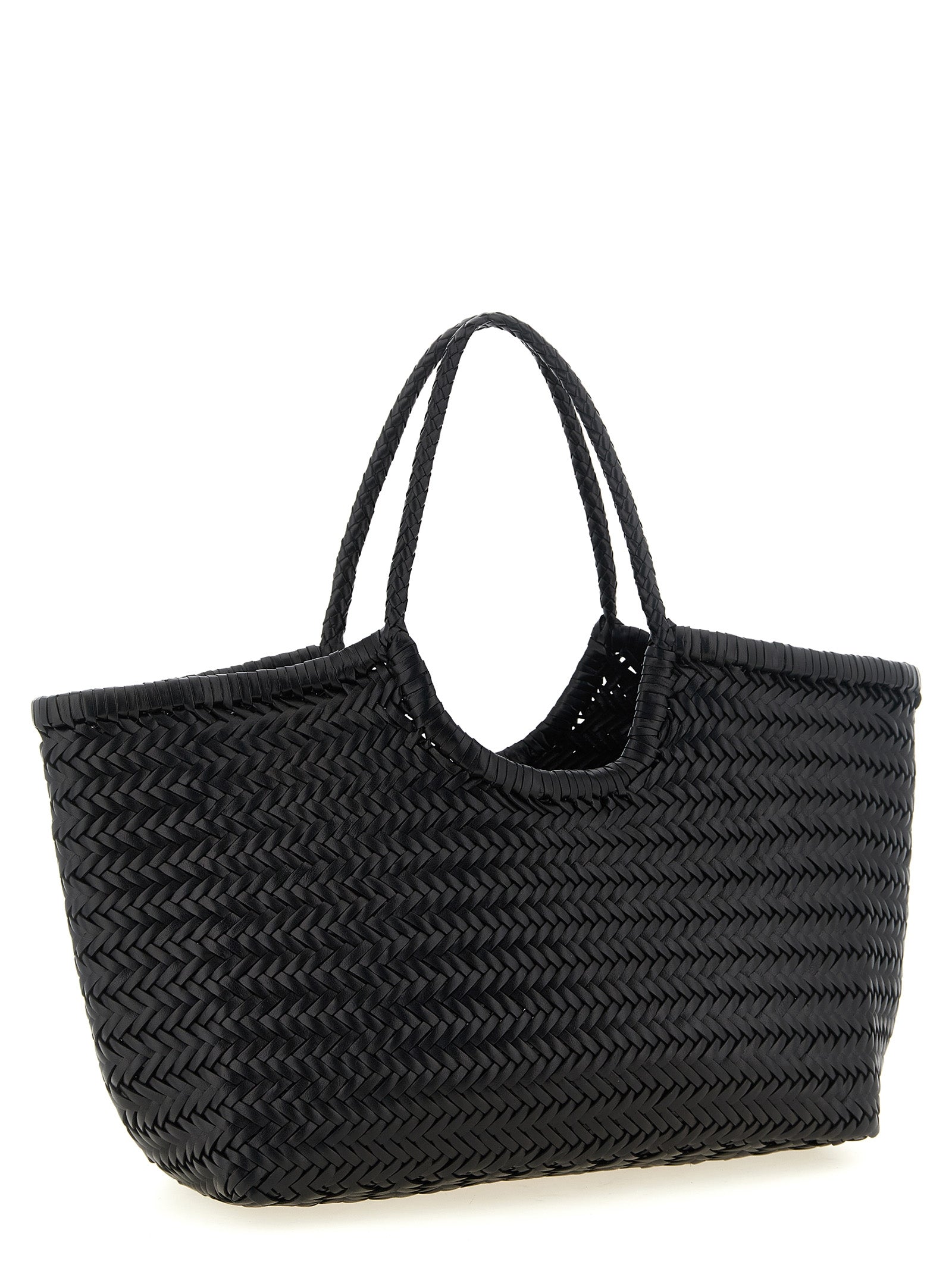 Black Cowhide Shoulder Bag