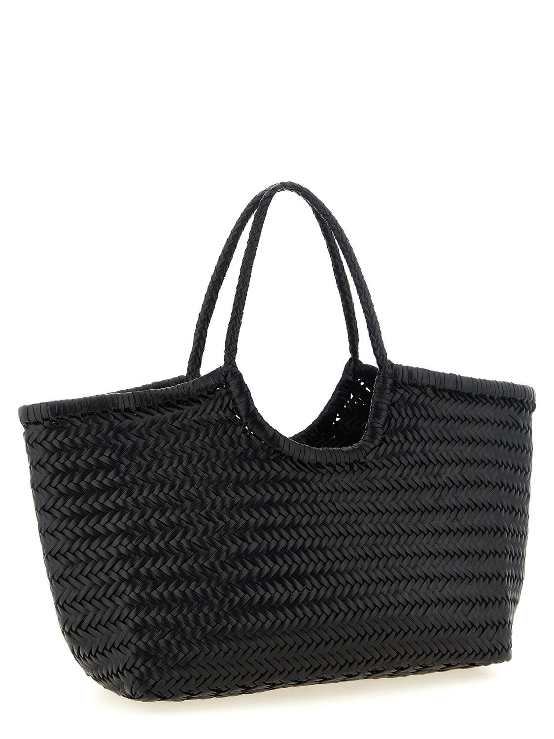 Black Cowhide Shoulder Bag