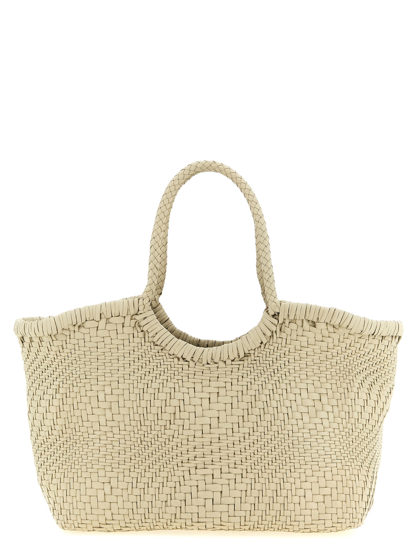 White Calfskin Shoulder Bag
