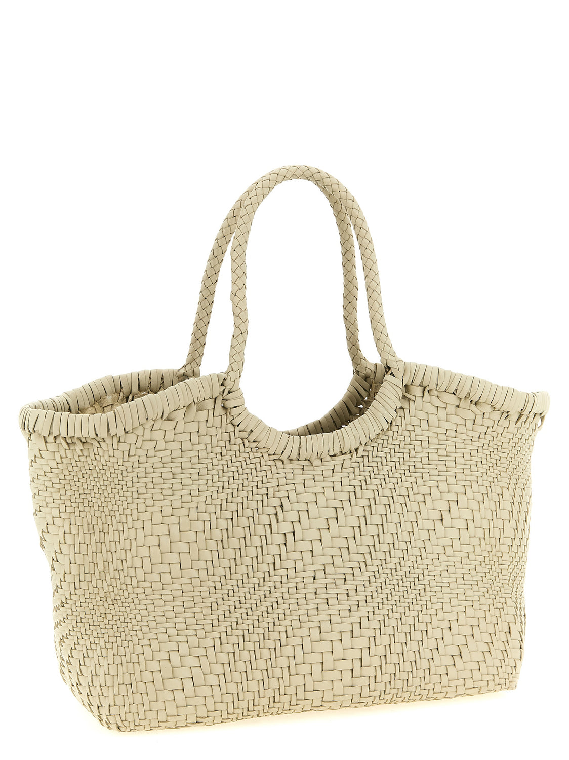 White Calfskin Shoulder Bag