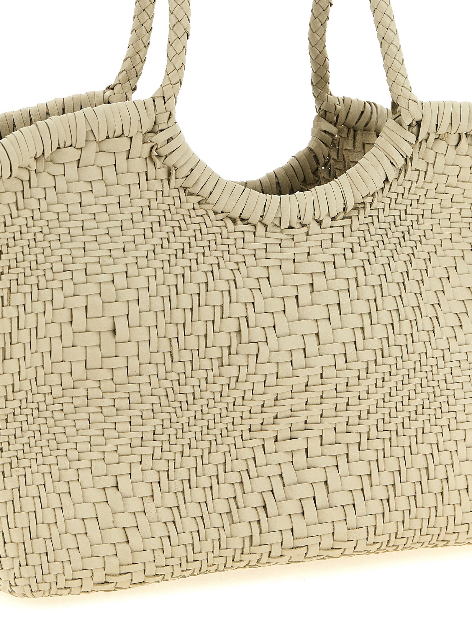 White Calfskin Shoulder Bag