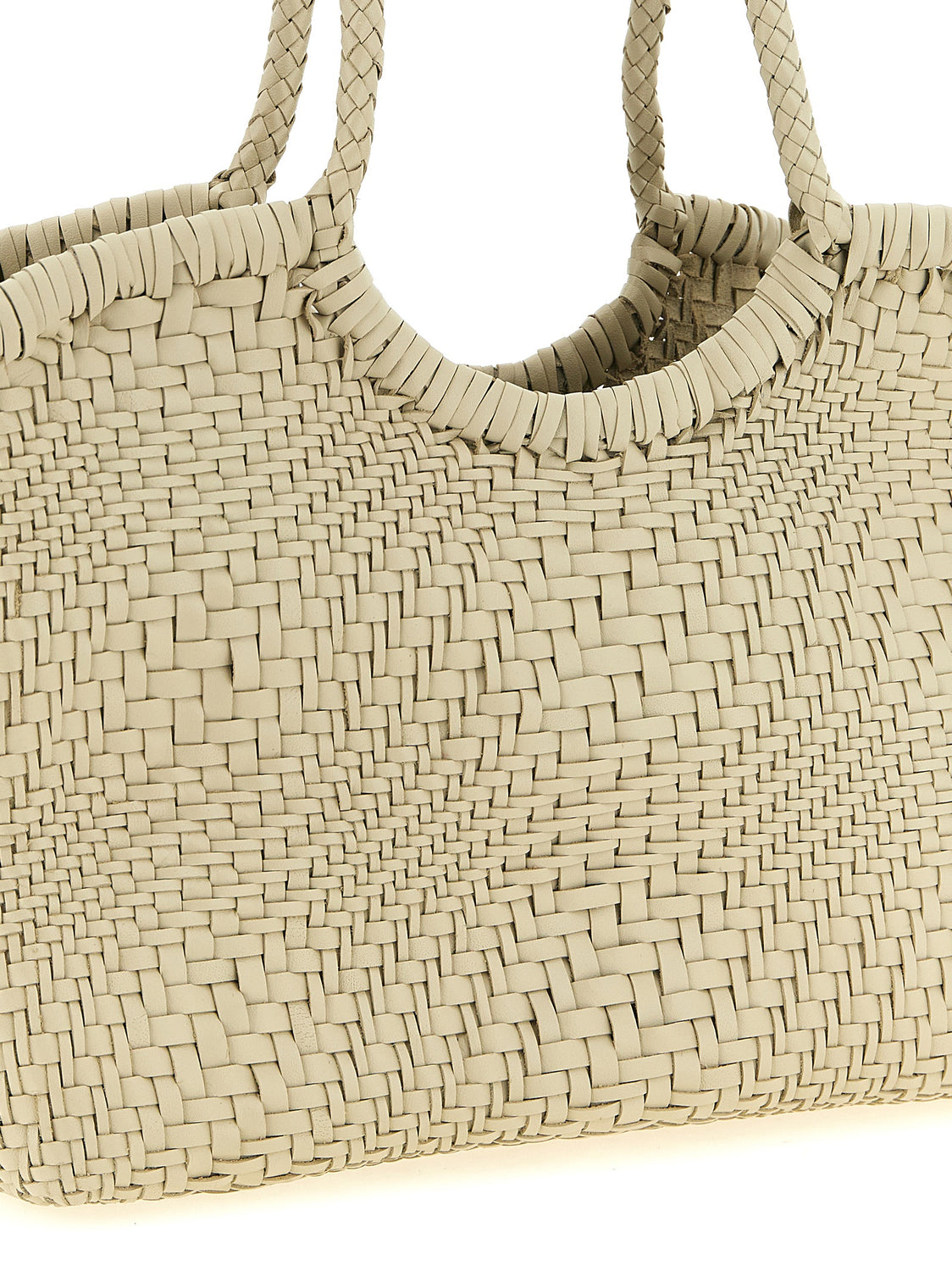White Calfskin Shoulder Bag