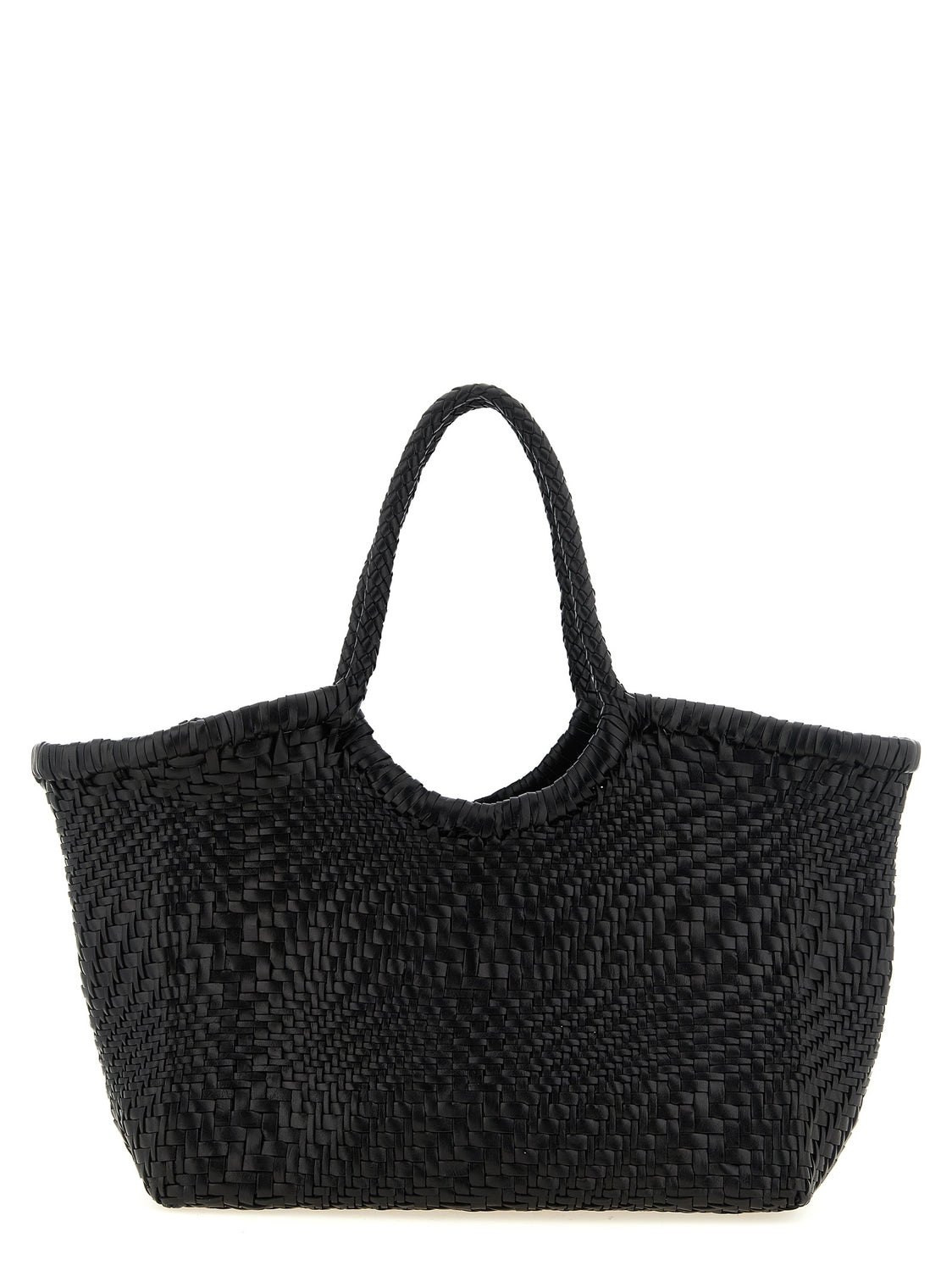 Black Calfskin Shoulder Bag
