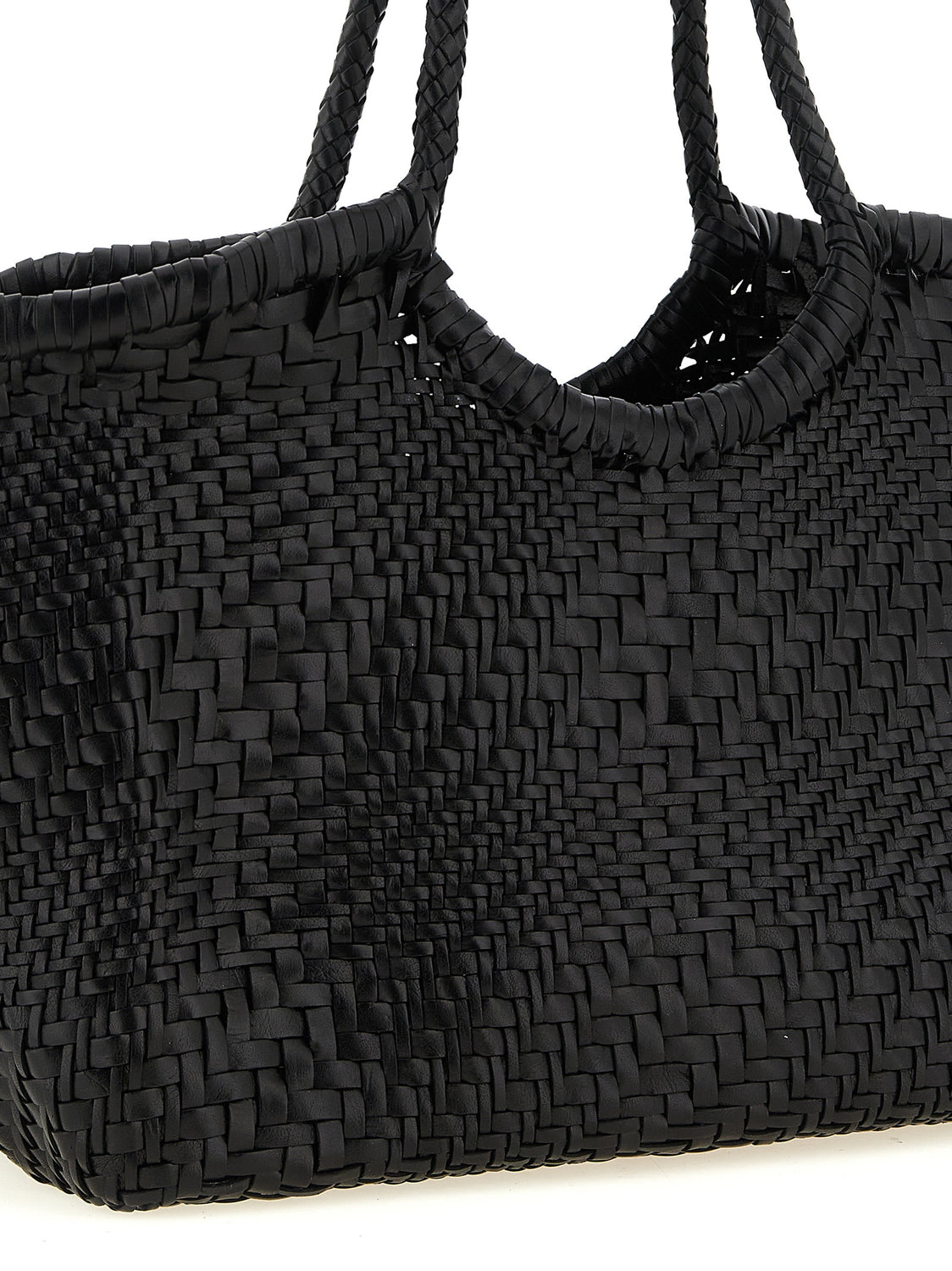 Black Calfskin Shoulder Bag