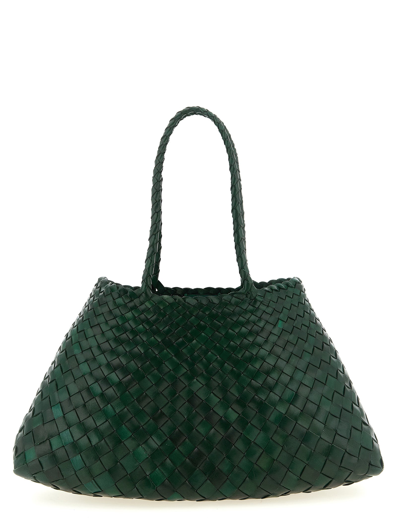 Bicolor Calfskin Shoulder Bag