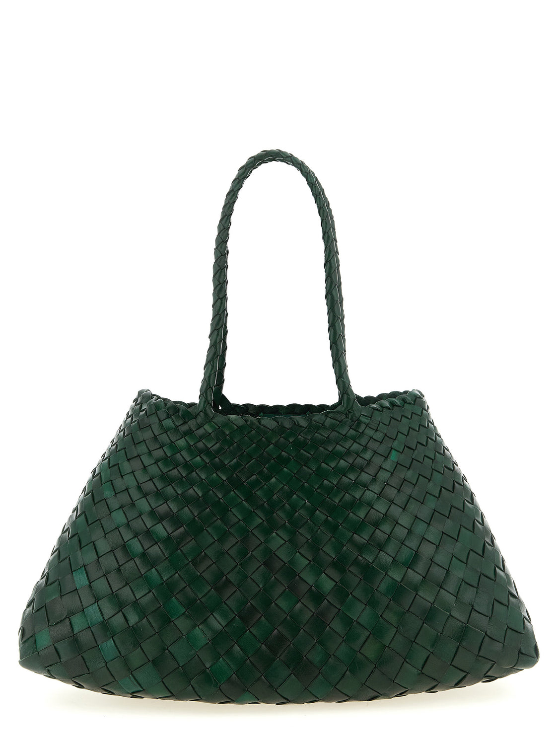 Bicolor Calfskin Shoulder Bag