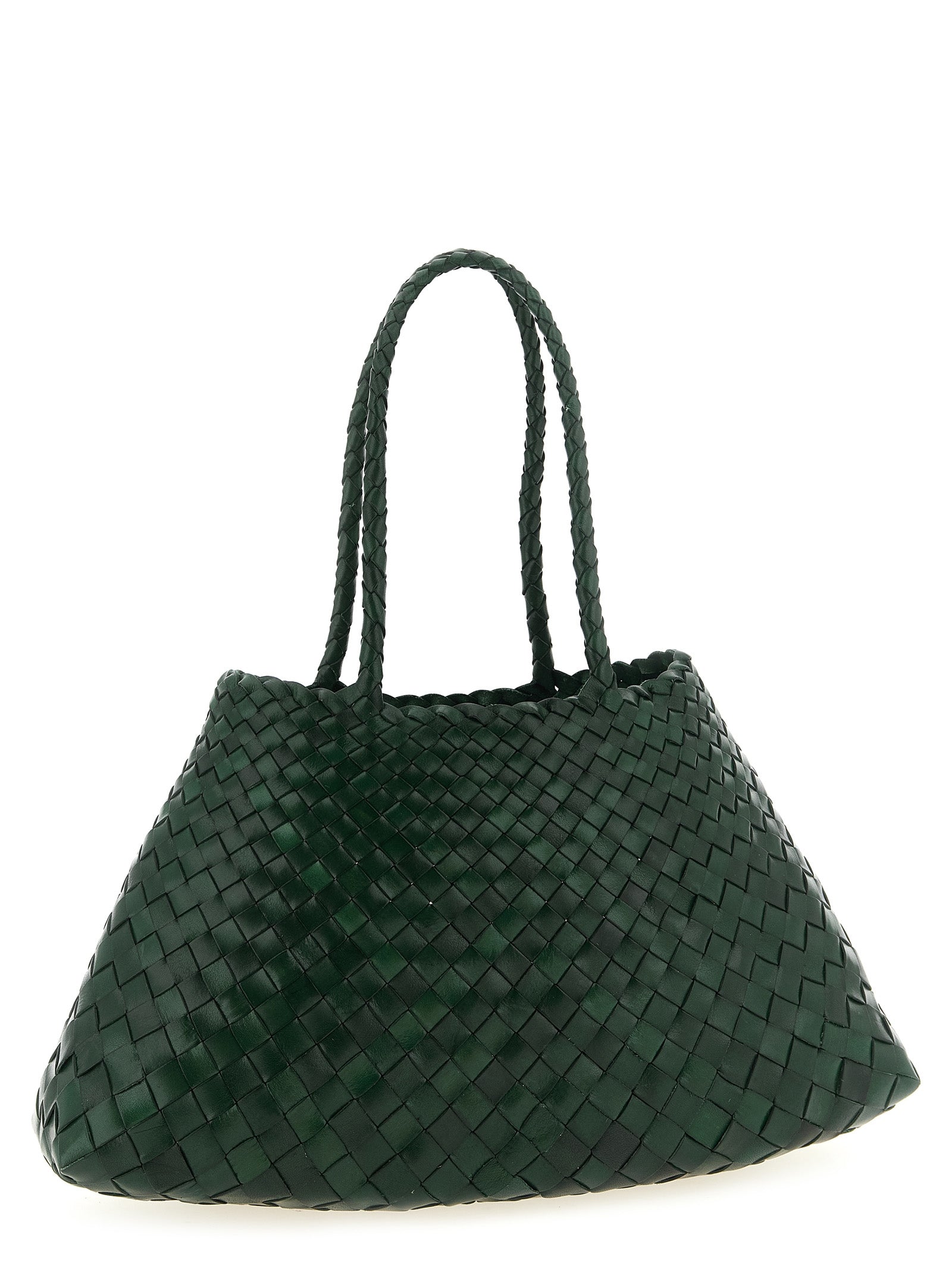 Bicolor Calfskin Shoulder Bag