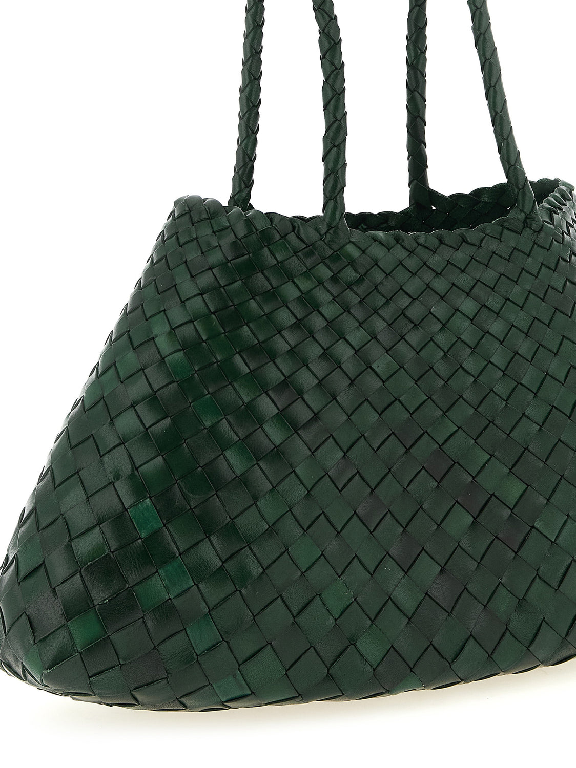 Bicolor Calfskin Shoulder Bag