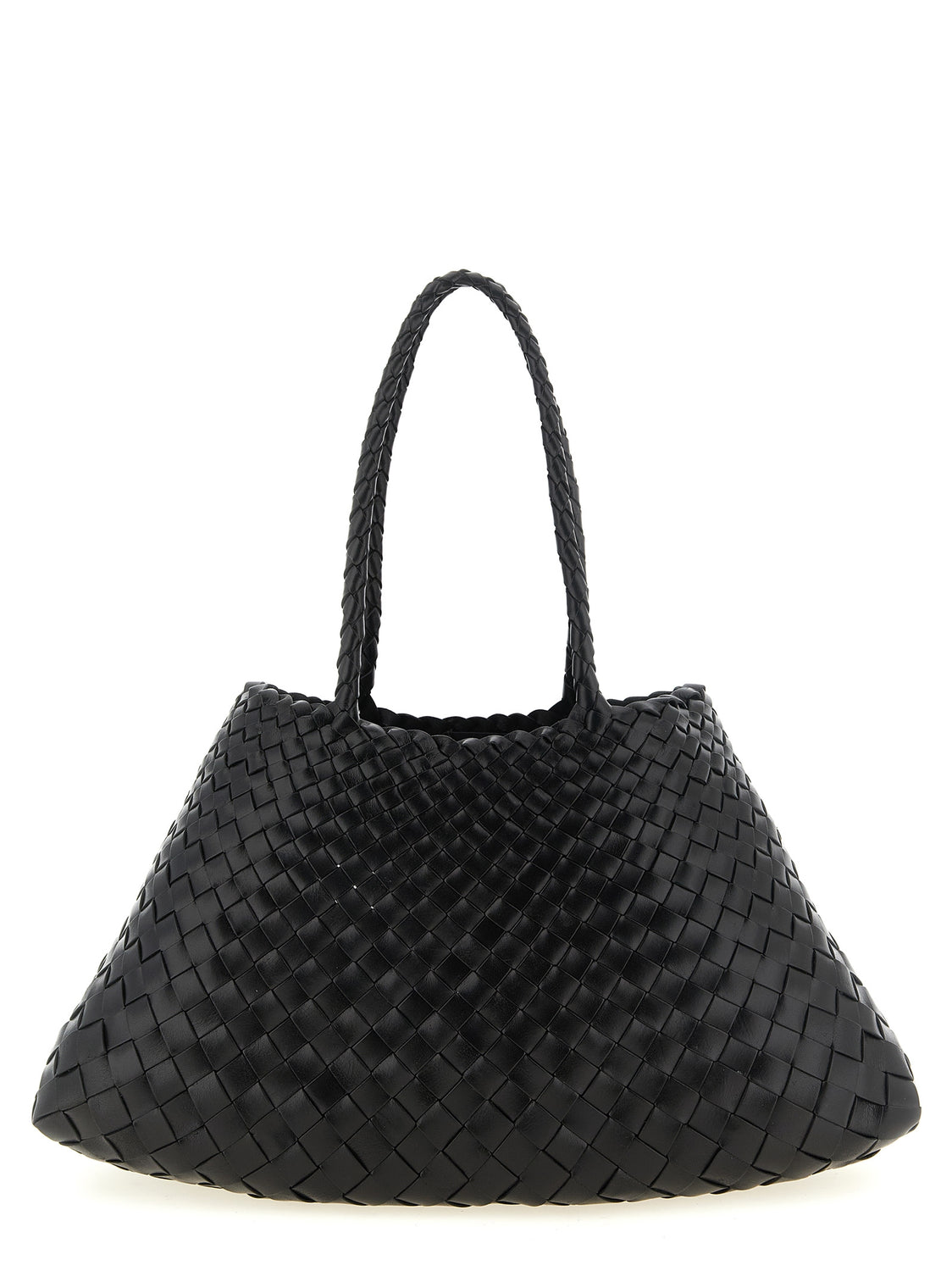 Black Calfskin Shoulder Bag