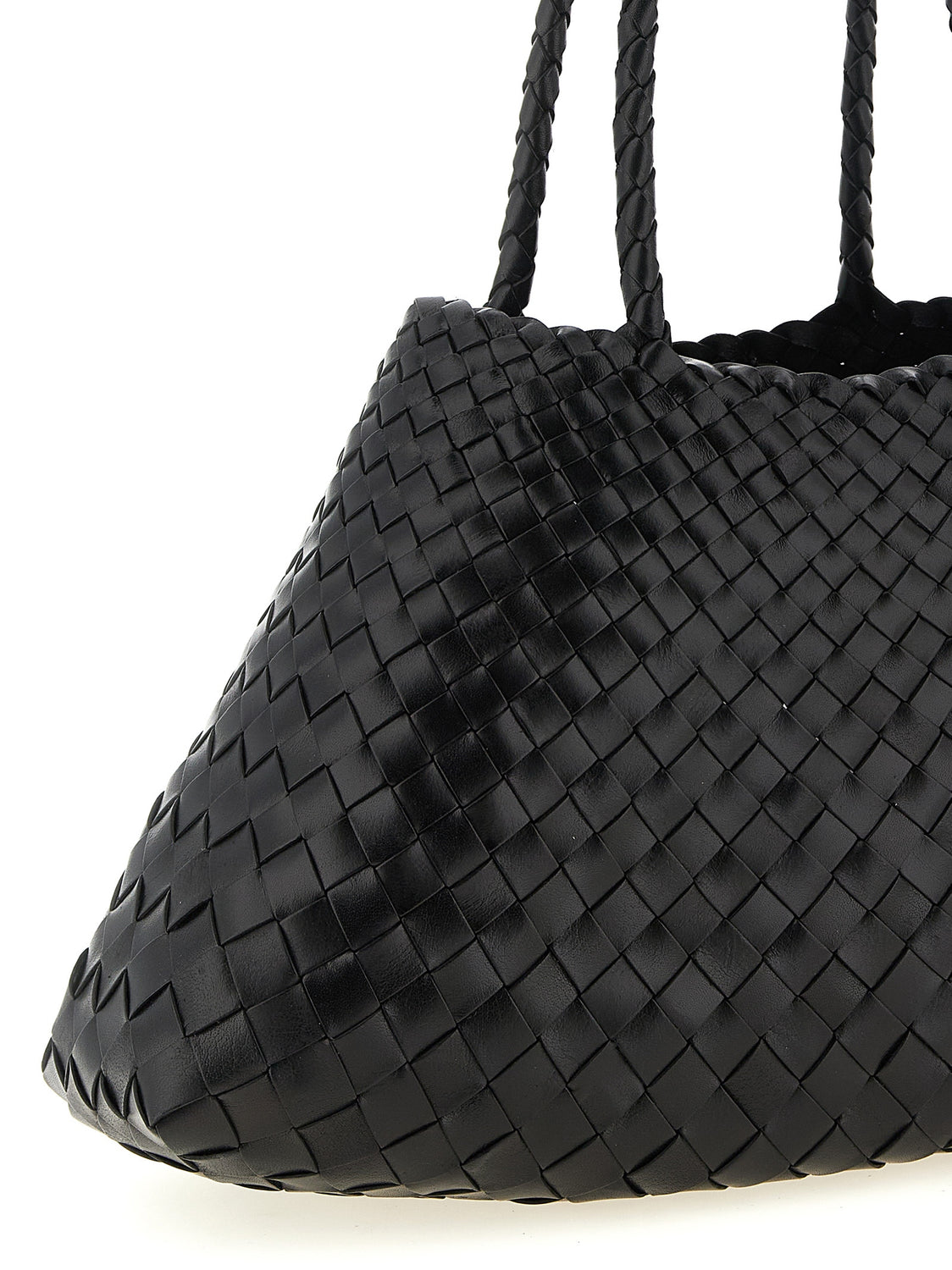Black Calfskin Shoulder Bag