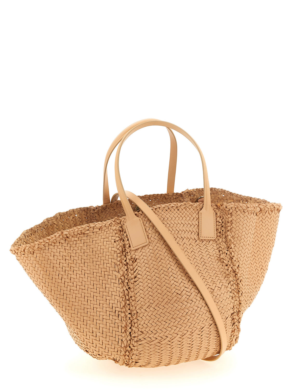 Beige Calfskin Handbag