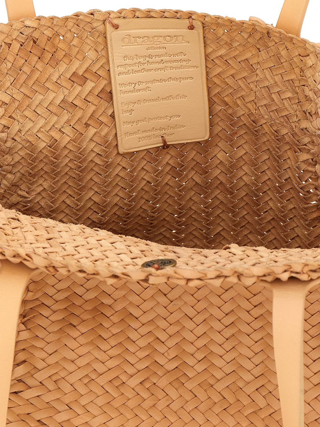 Beige Calfskin Handbag
