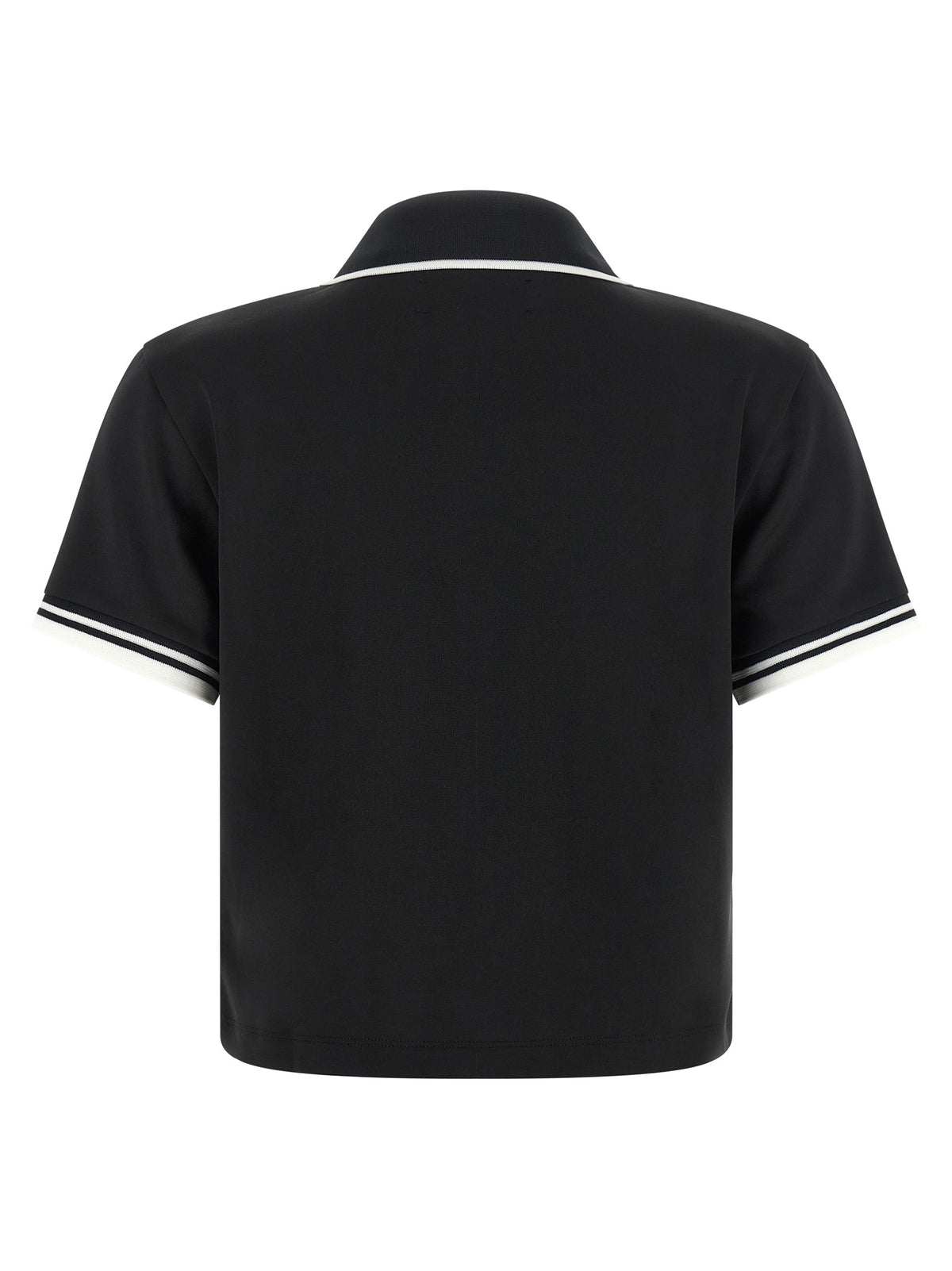 Black Polyester Polo Shirt
