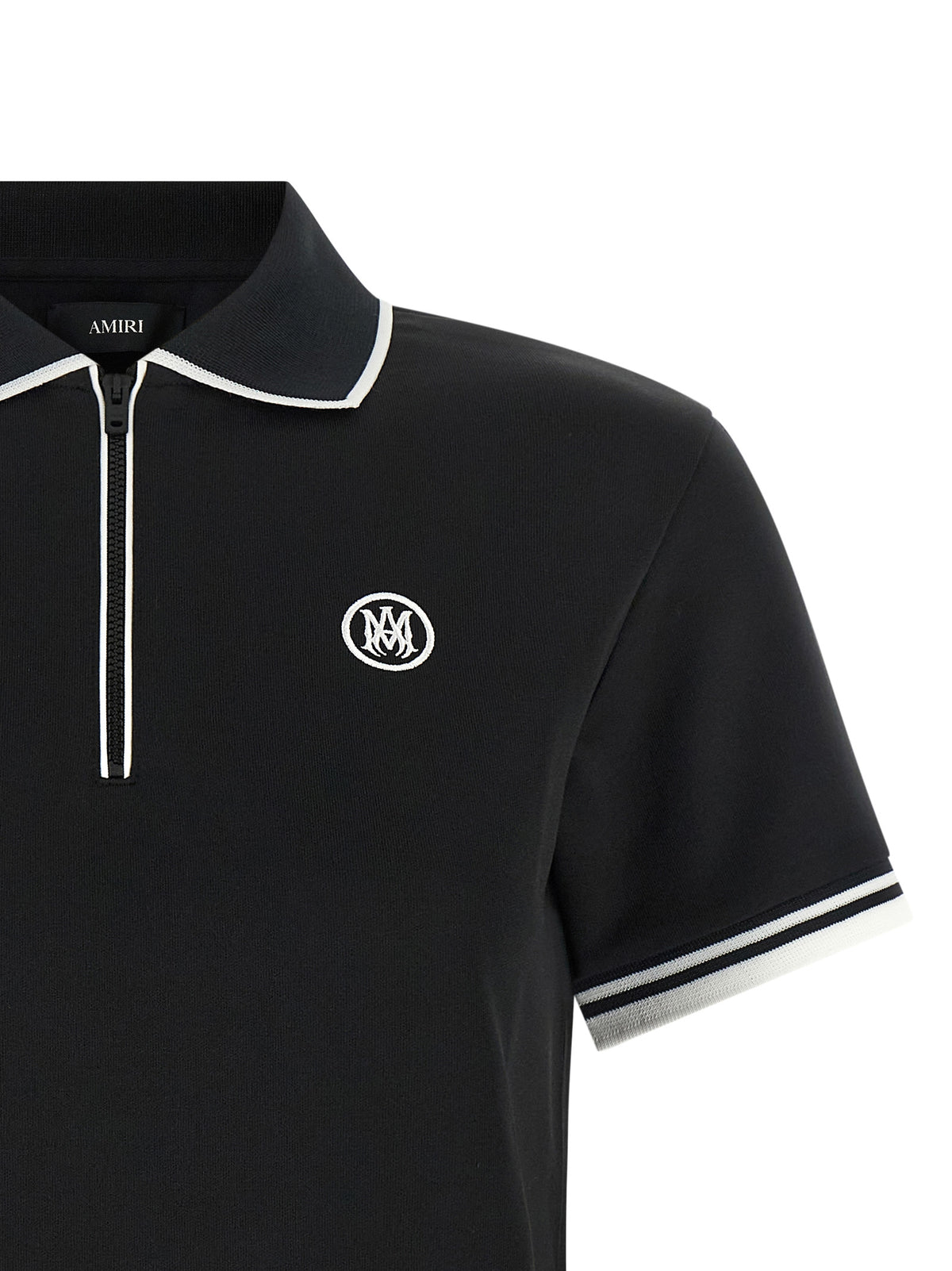 Black Polyester Polo Shirt