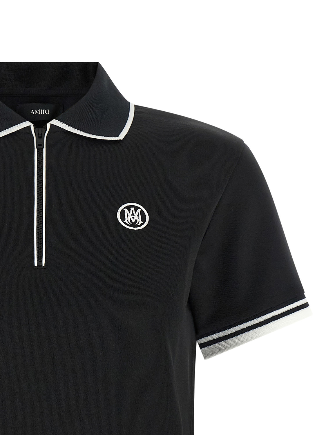 Black Polyester Polo Shirt