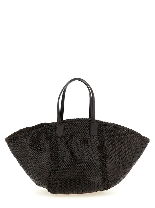 Brown Calfskin Tote Bag