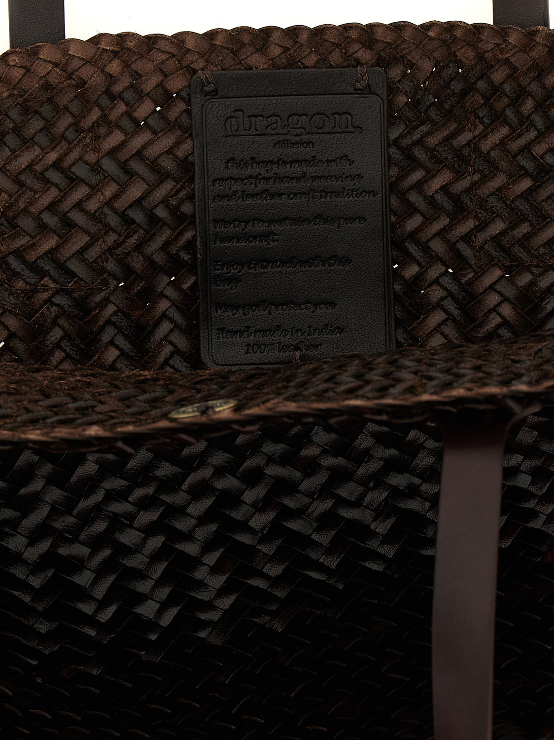 Brown Calfskin Tote Bag