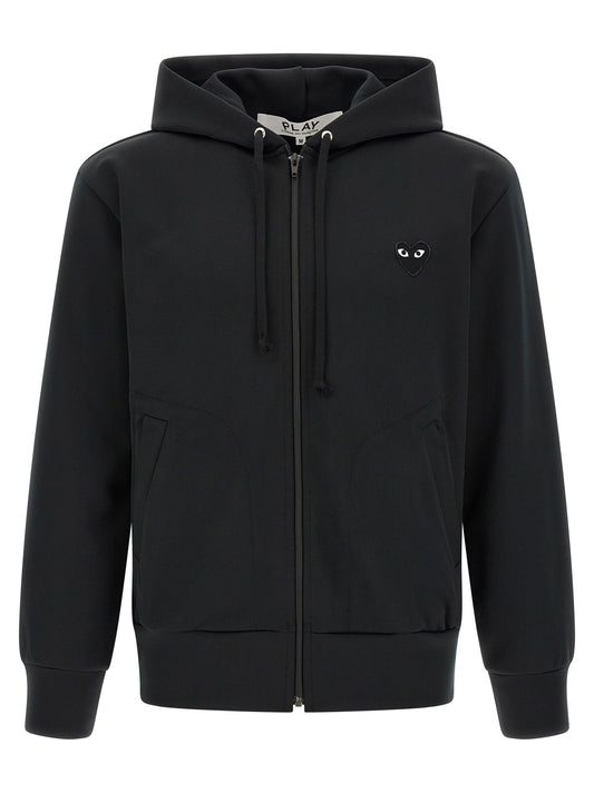 Black Polyester Cardigan