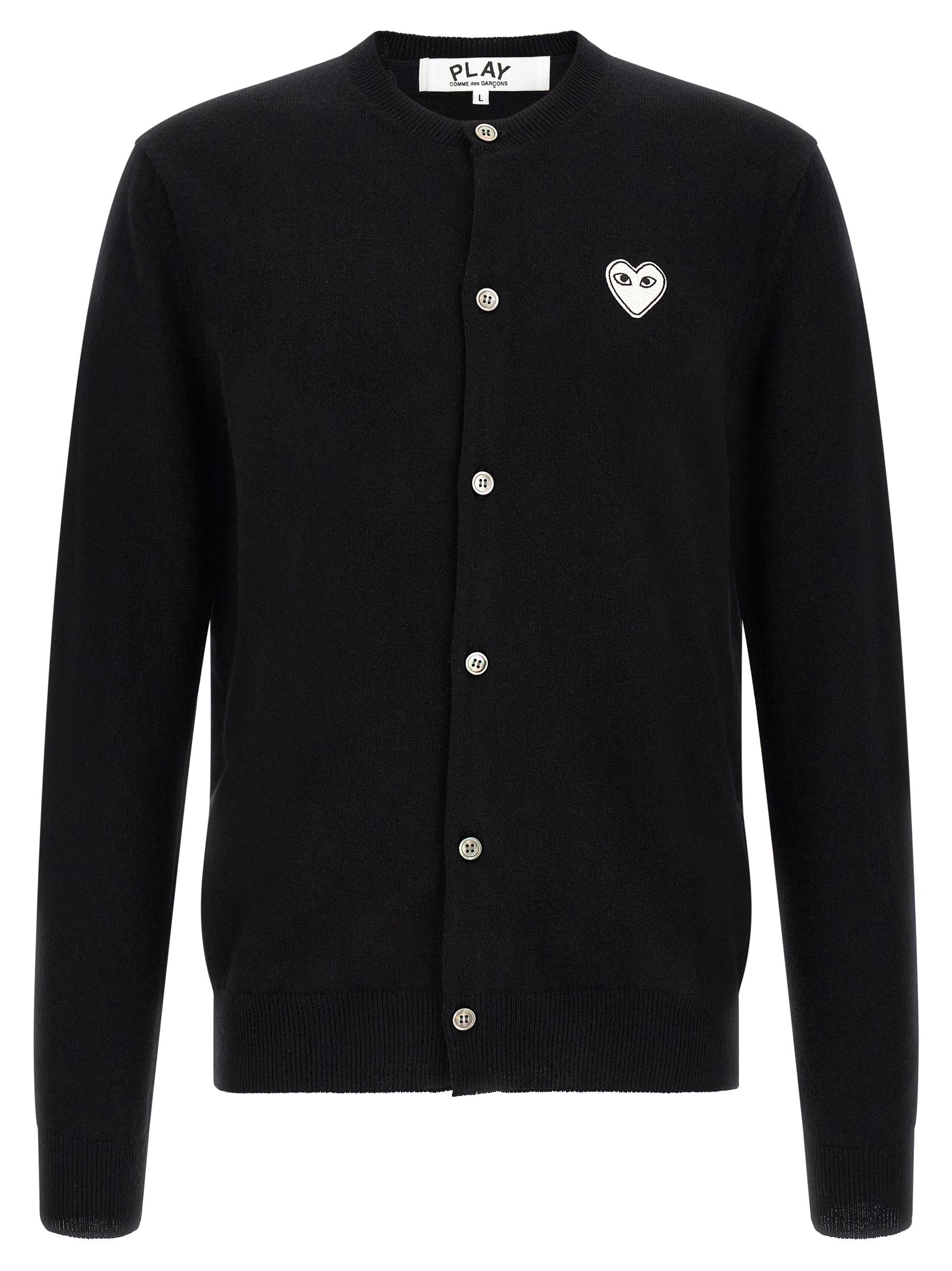 Black Wool Cardigan