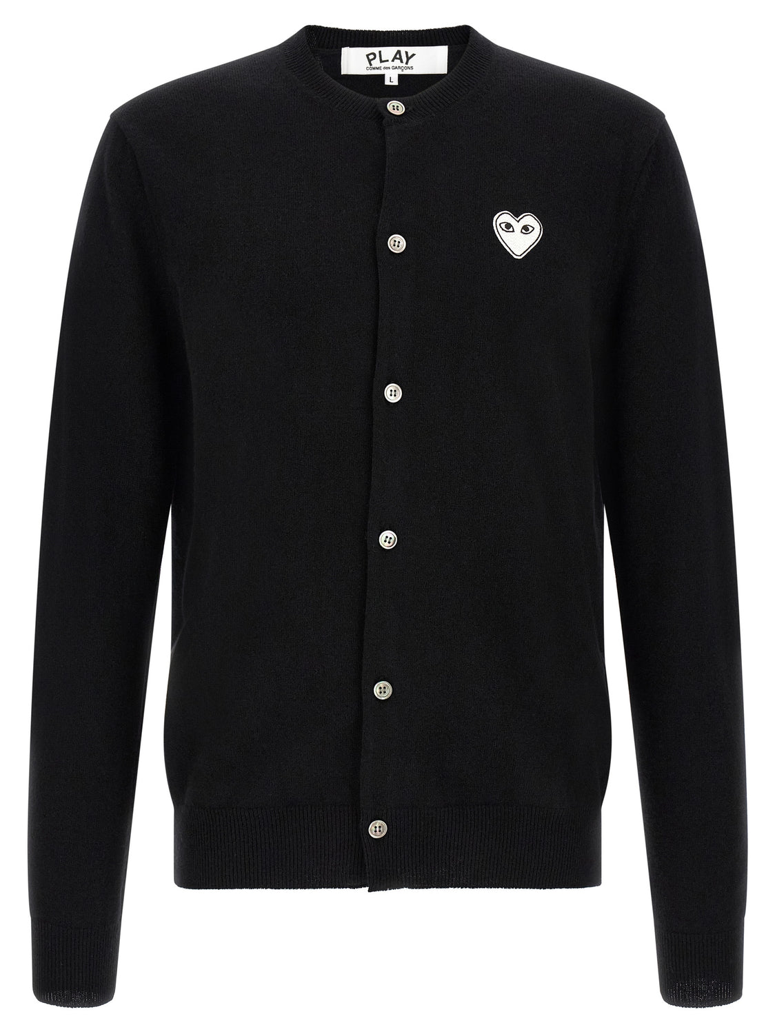 Black Wool Cardigan