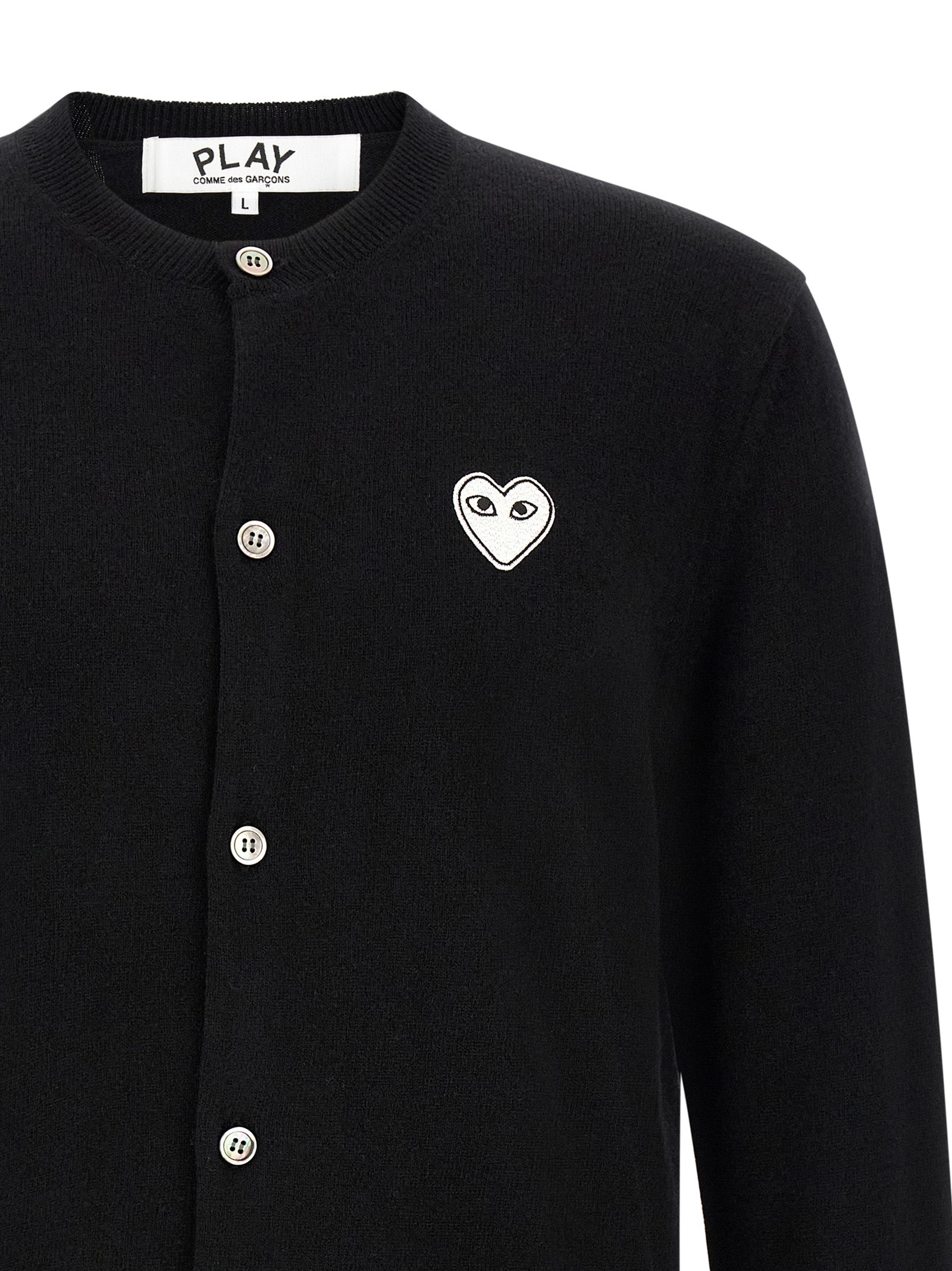 Black Wool Cardigan