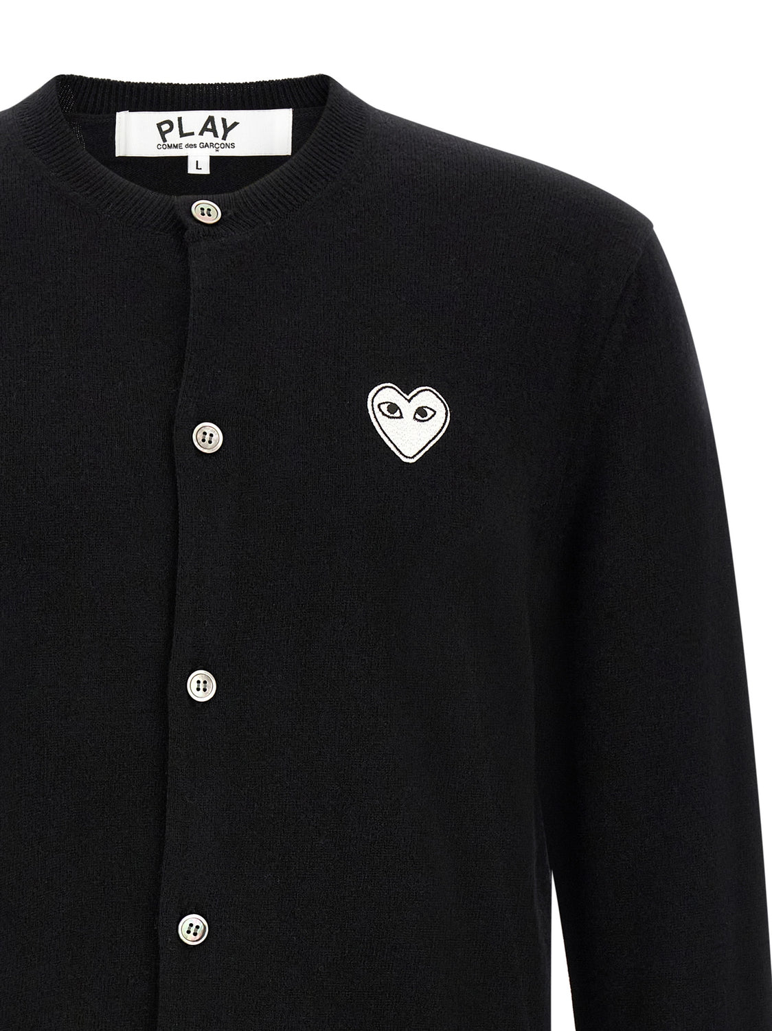Black Wool Cardigan