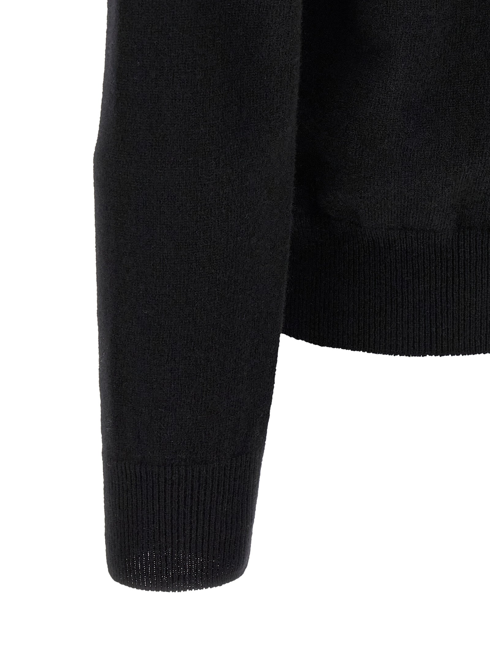 Black Wool Cardigan