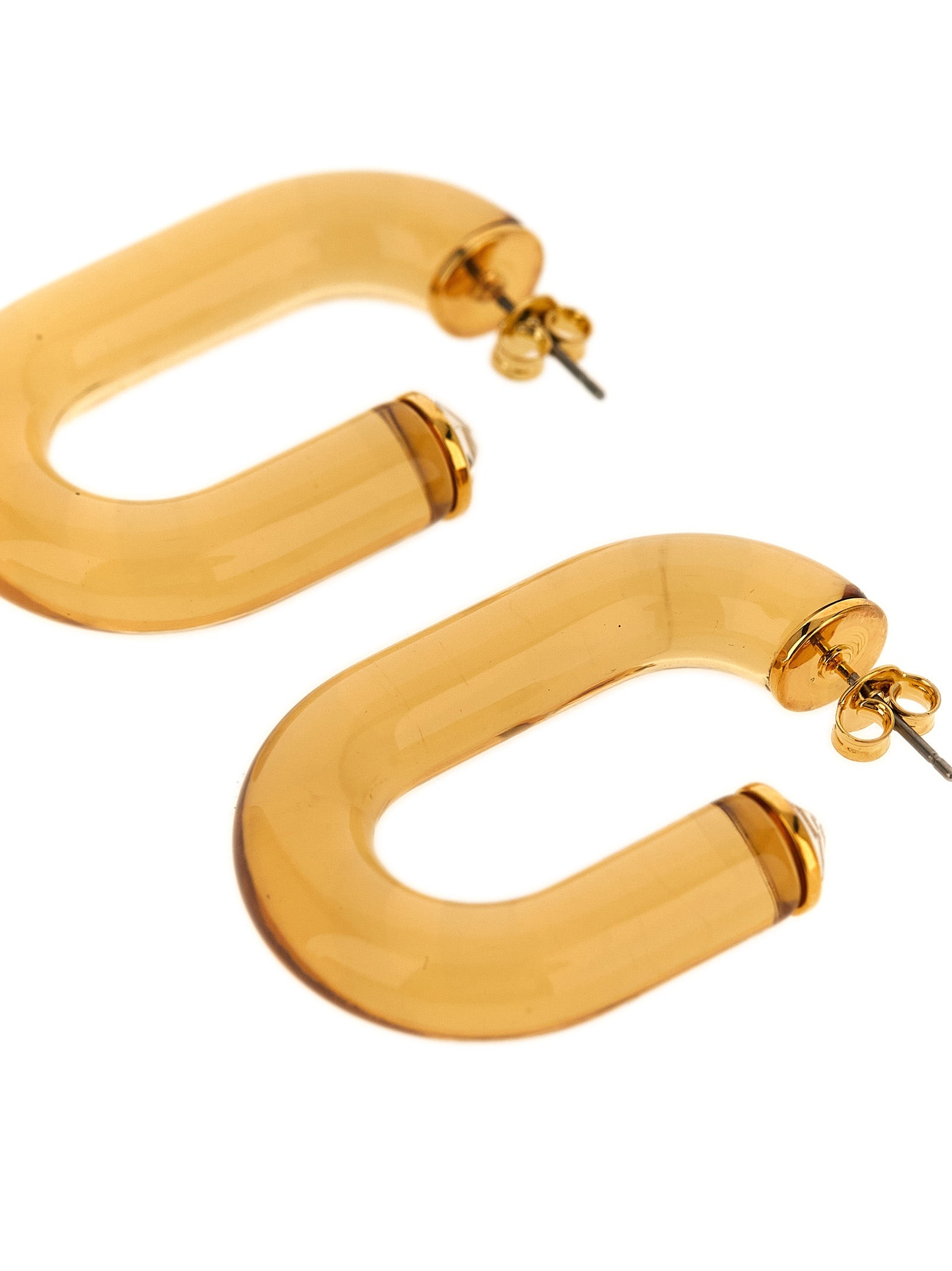 Gold Brass Earrings
