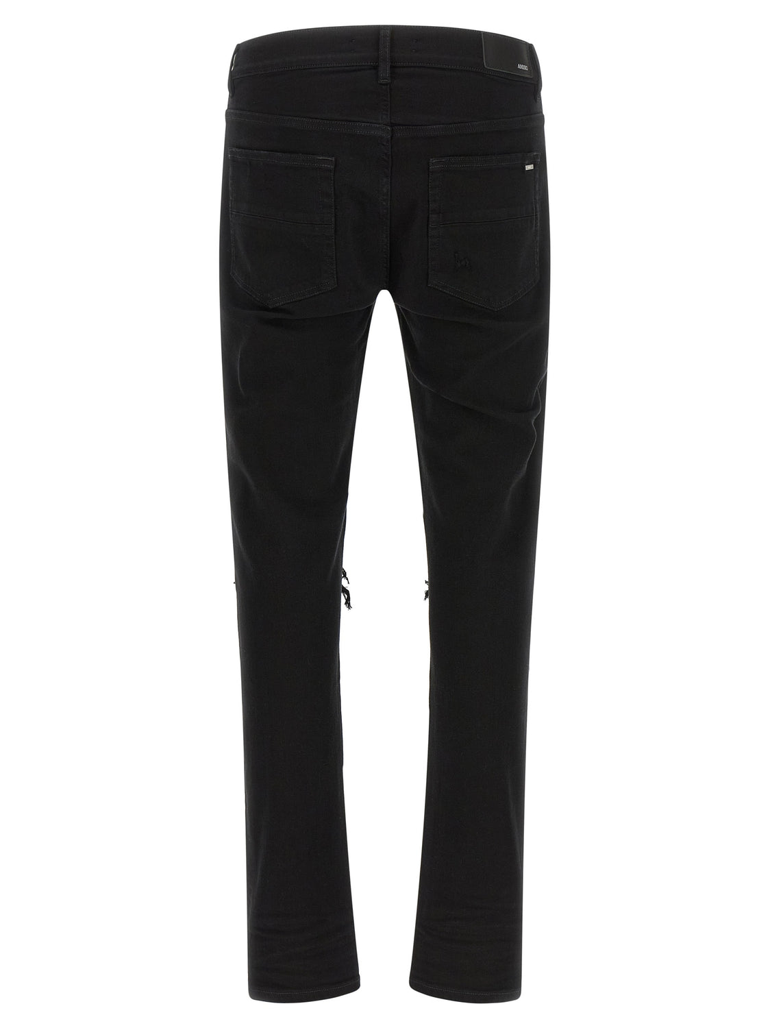 Black Cotton Slim Fit Jeans