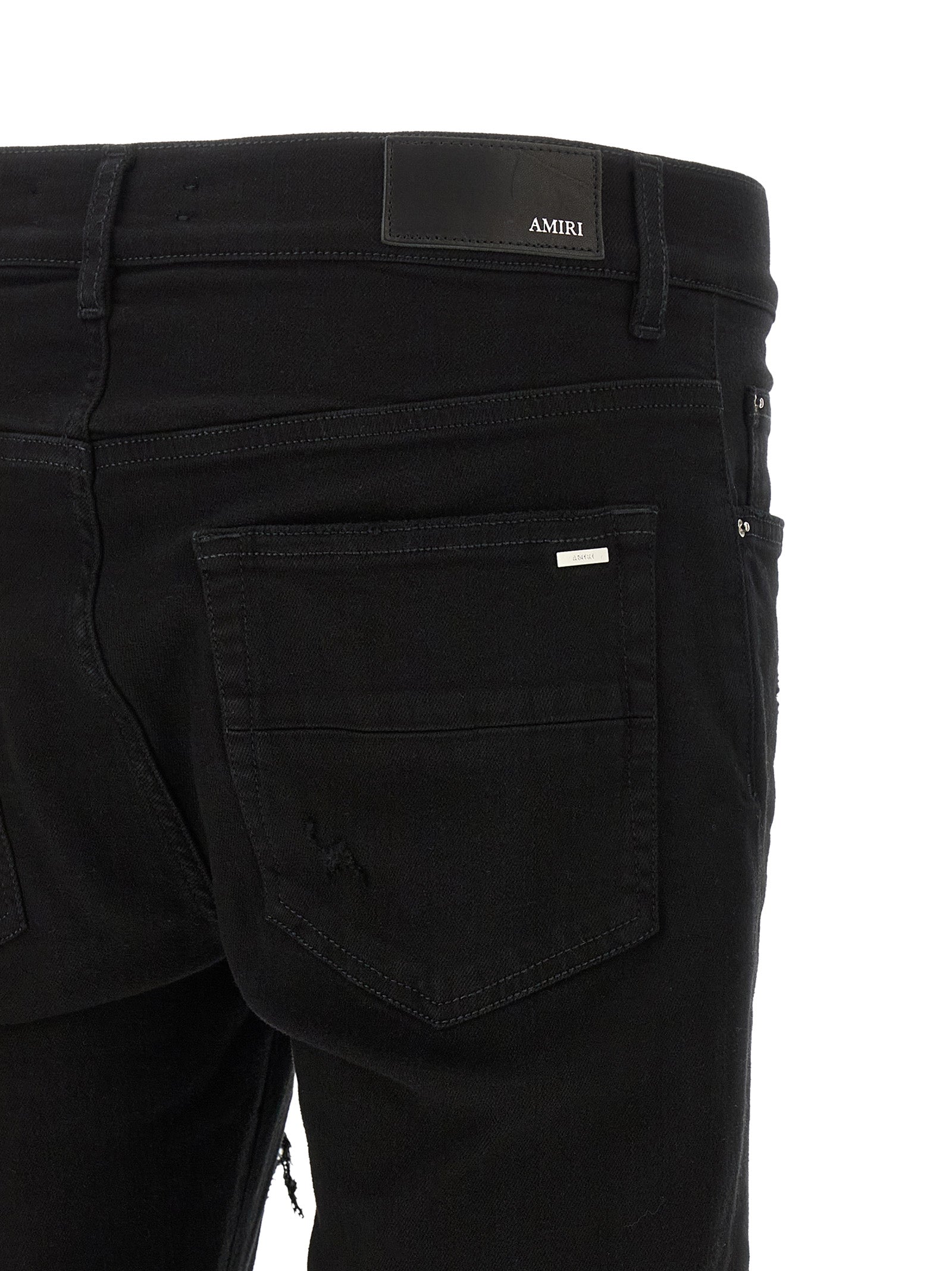 Black Cotton Slim Fit Jeans