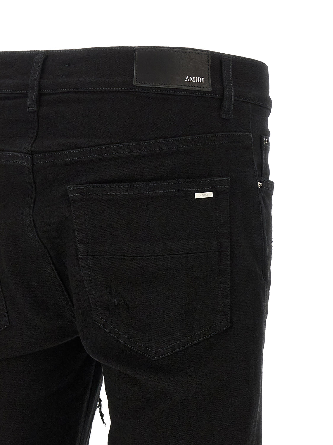 Black Cotton Slim Fit Jeans