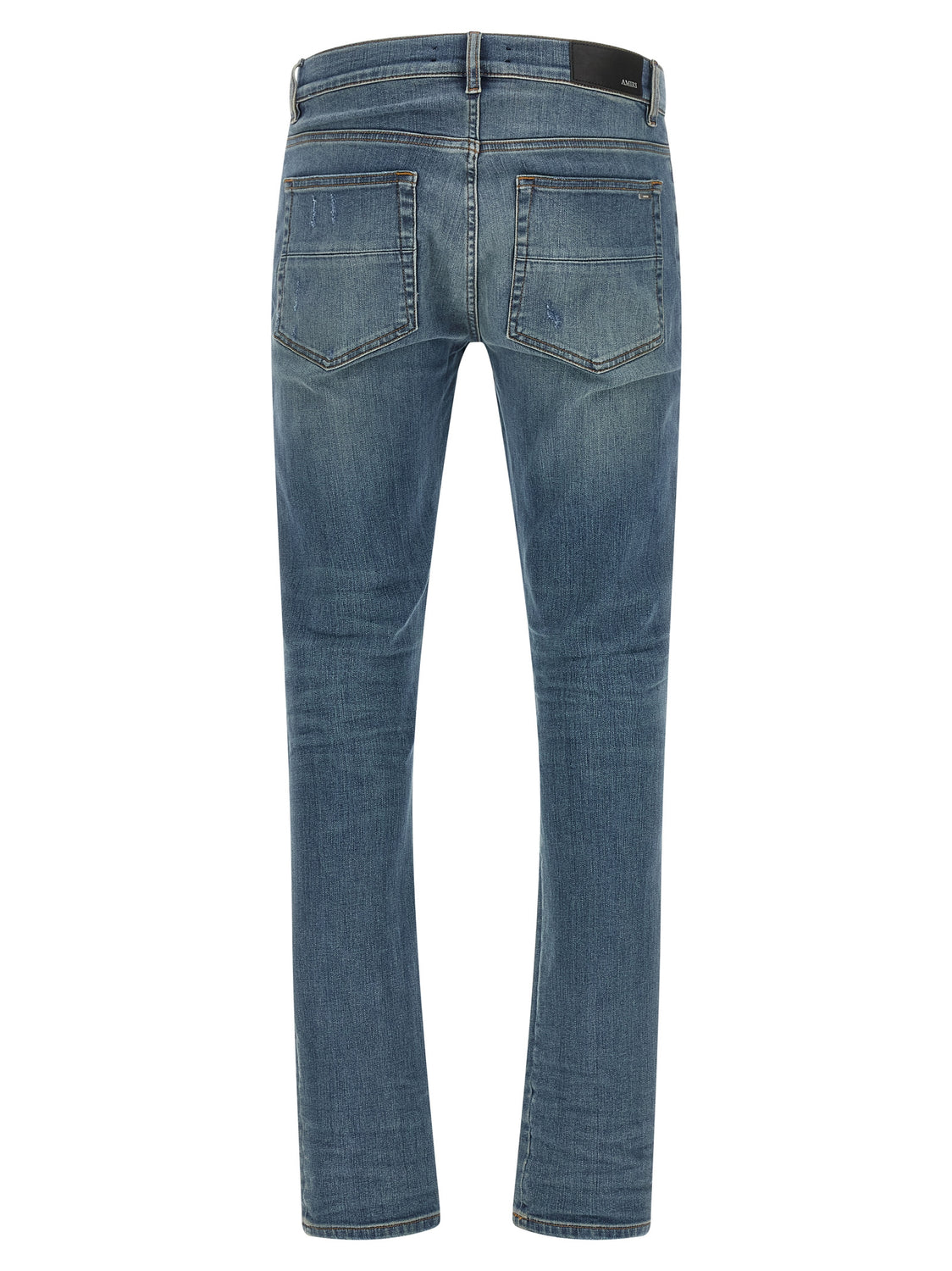 Blue Cotton Skinny Jeans