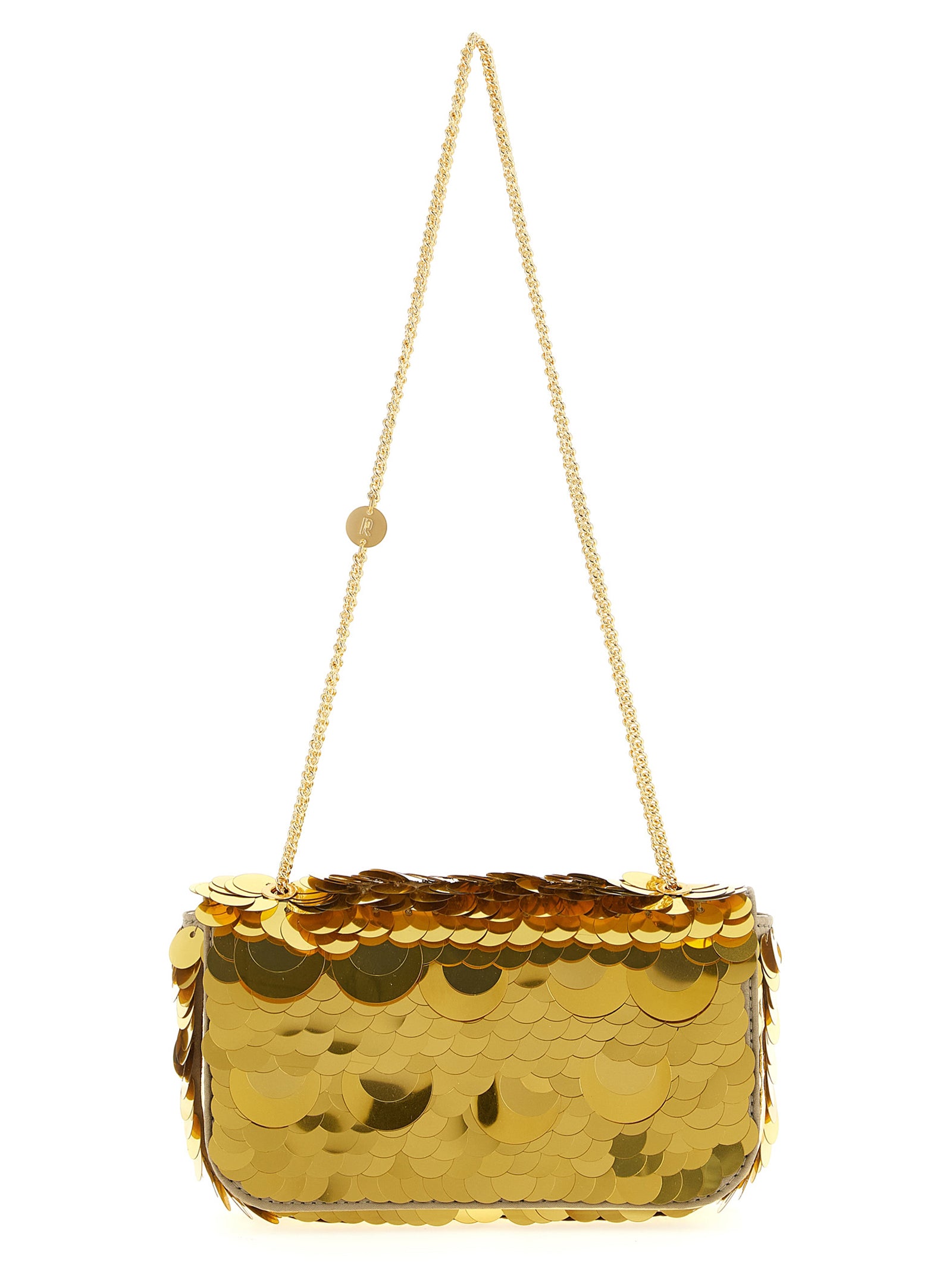 Gold Polyester Shoulder Bag