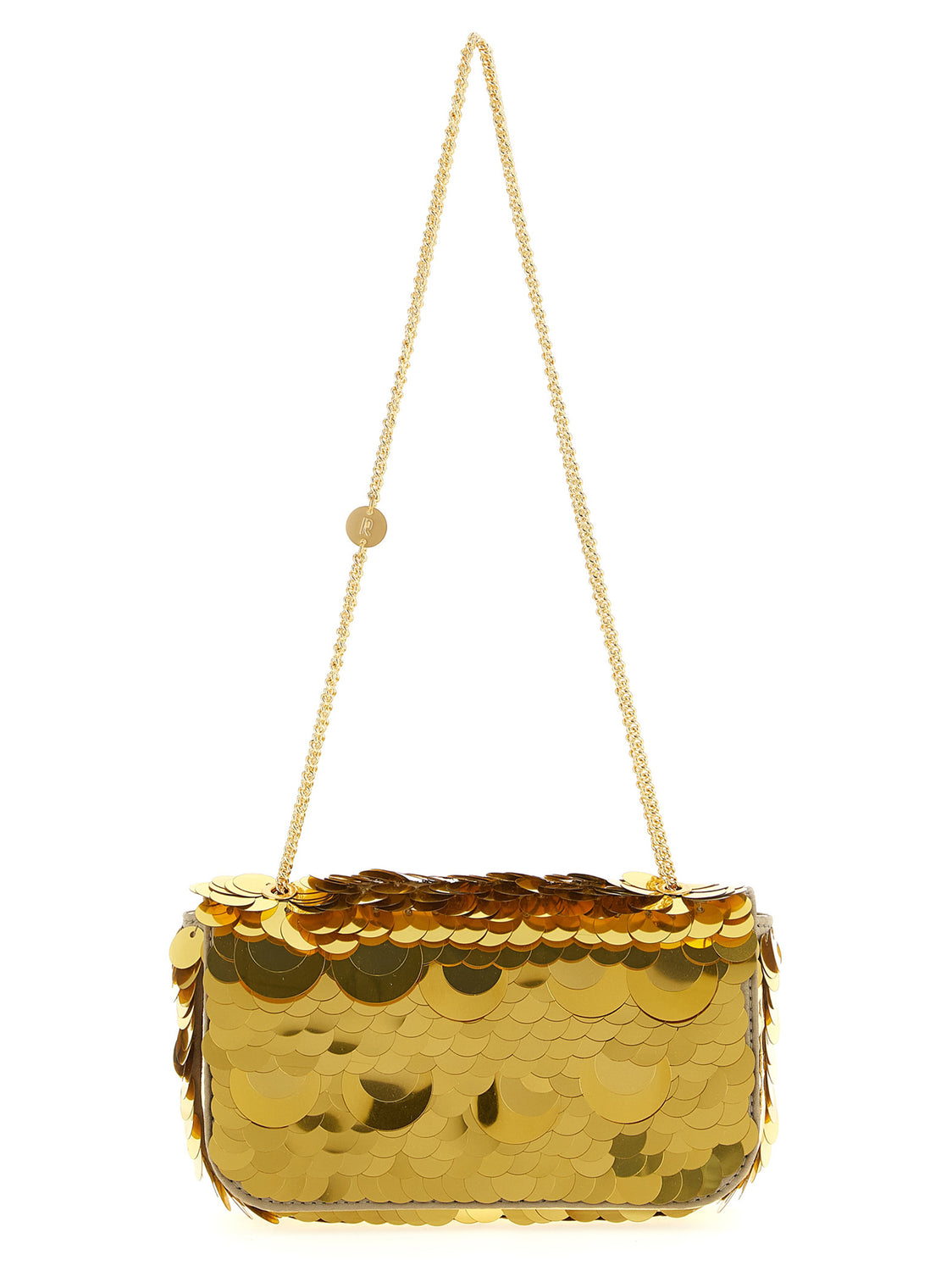 Gold Polyester Shoulder Bag