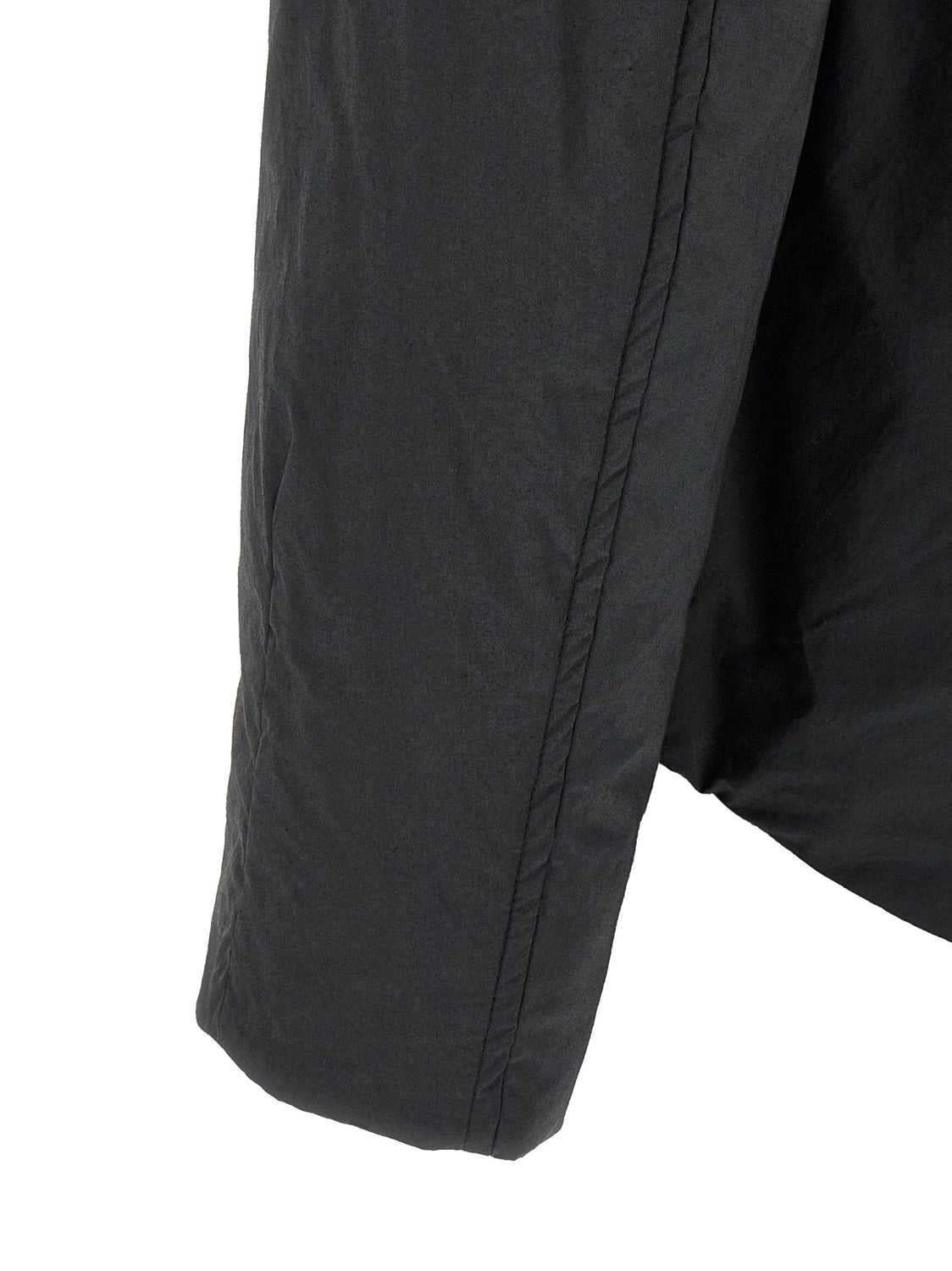 Black Cotton Full-Length Jacket