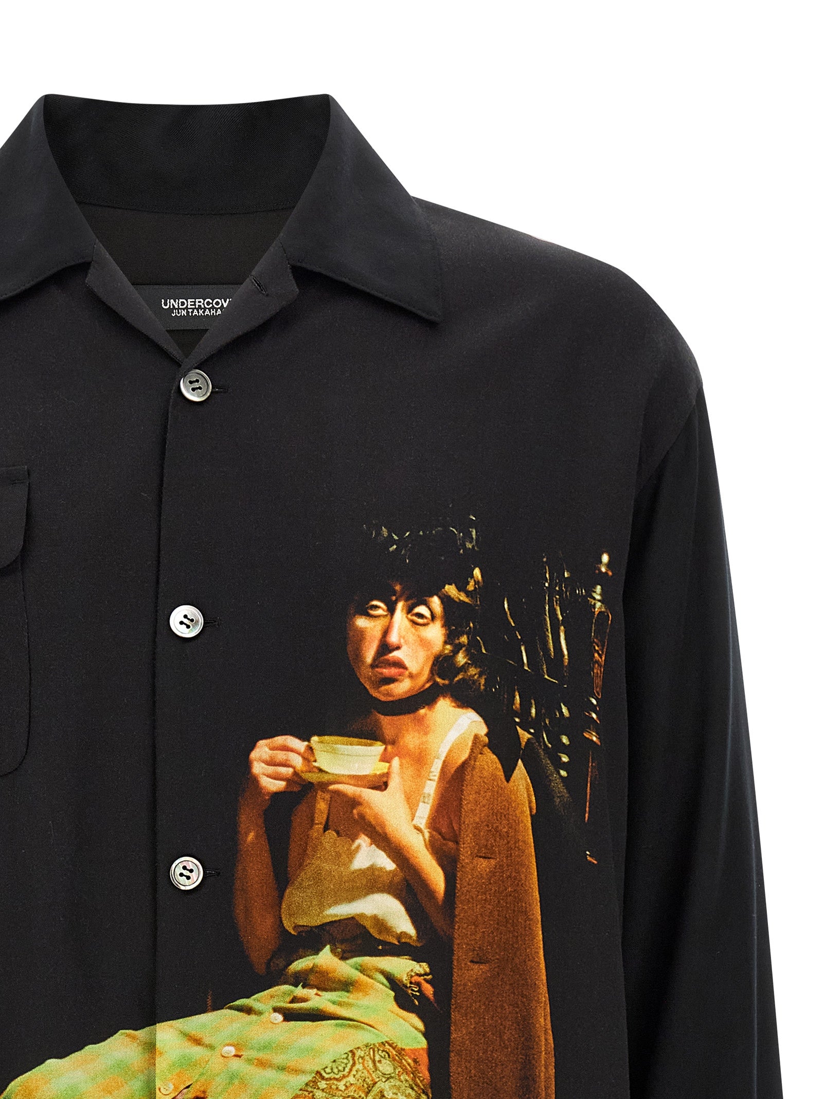 Black Rayon Blouse