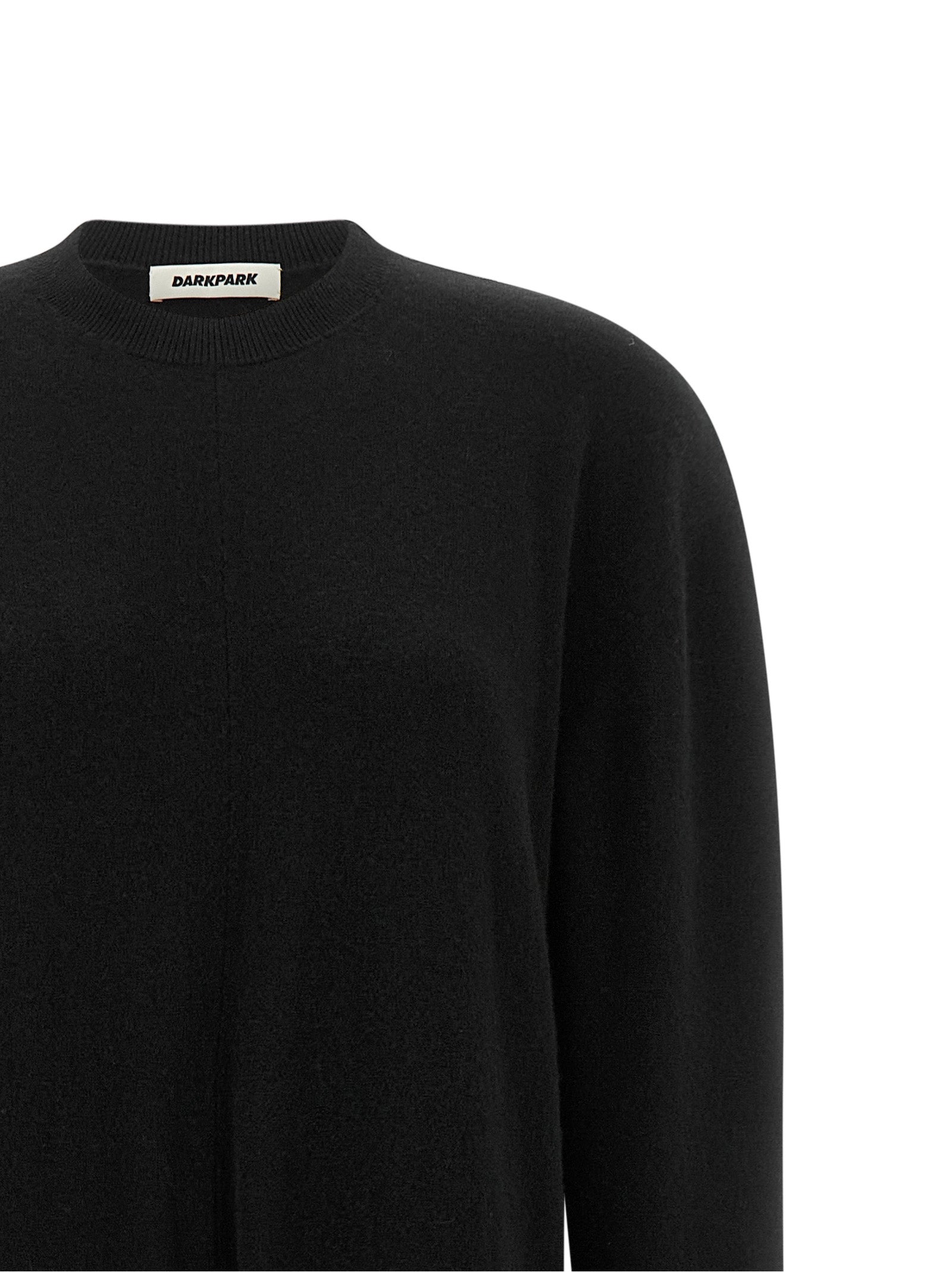 Black Merino Wool Sweatshirt
