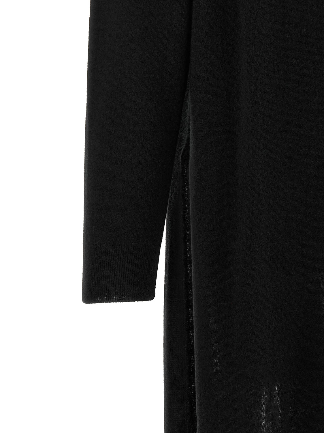 Black Merino Wool Sweatshirt