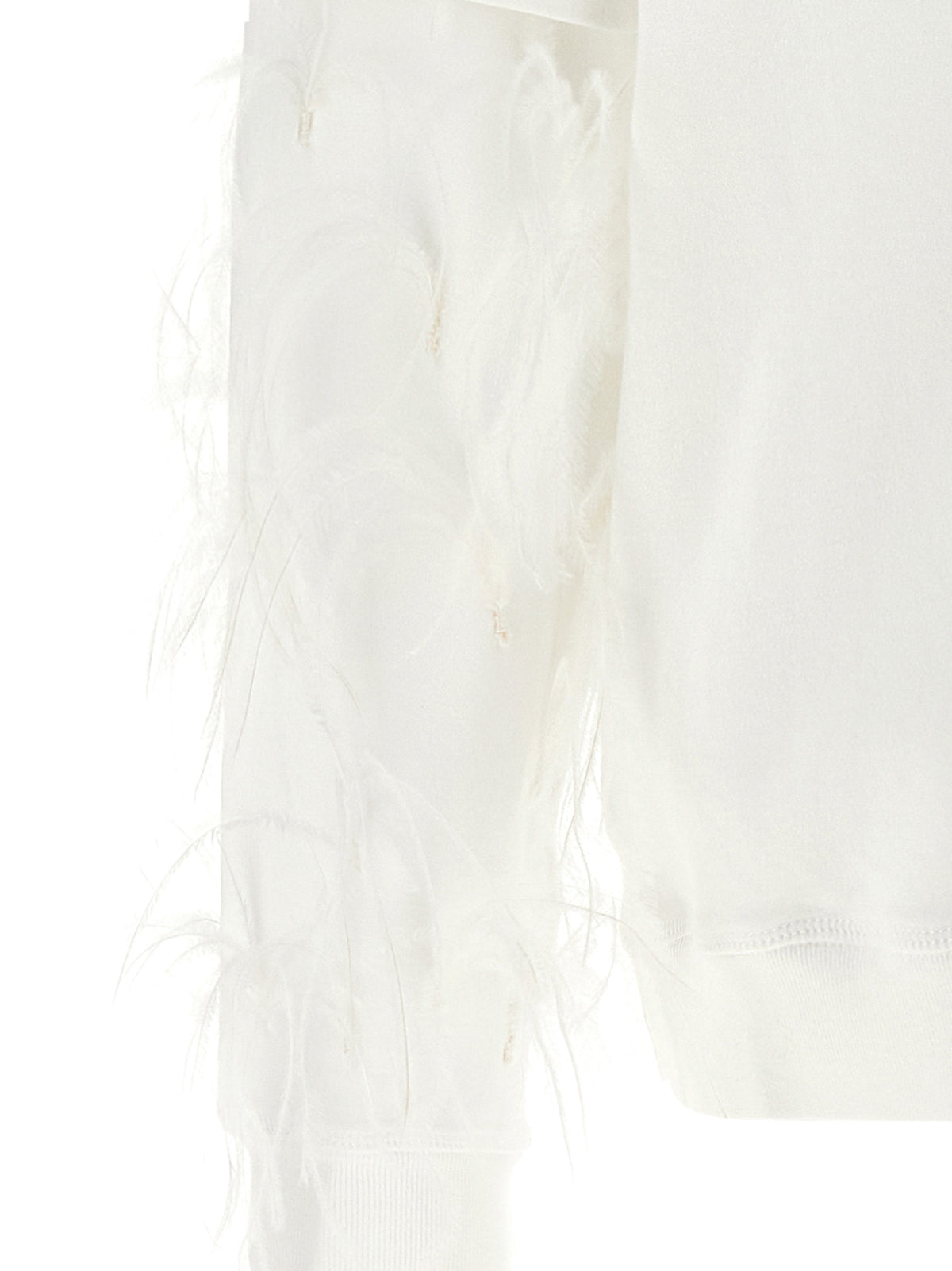 White Cotton Sweatshirt