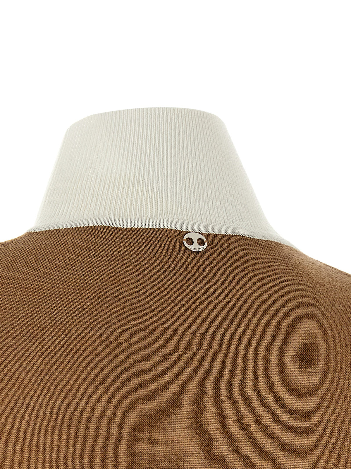 Beige Virgin Wool Cardigan