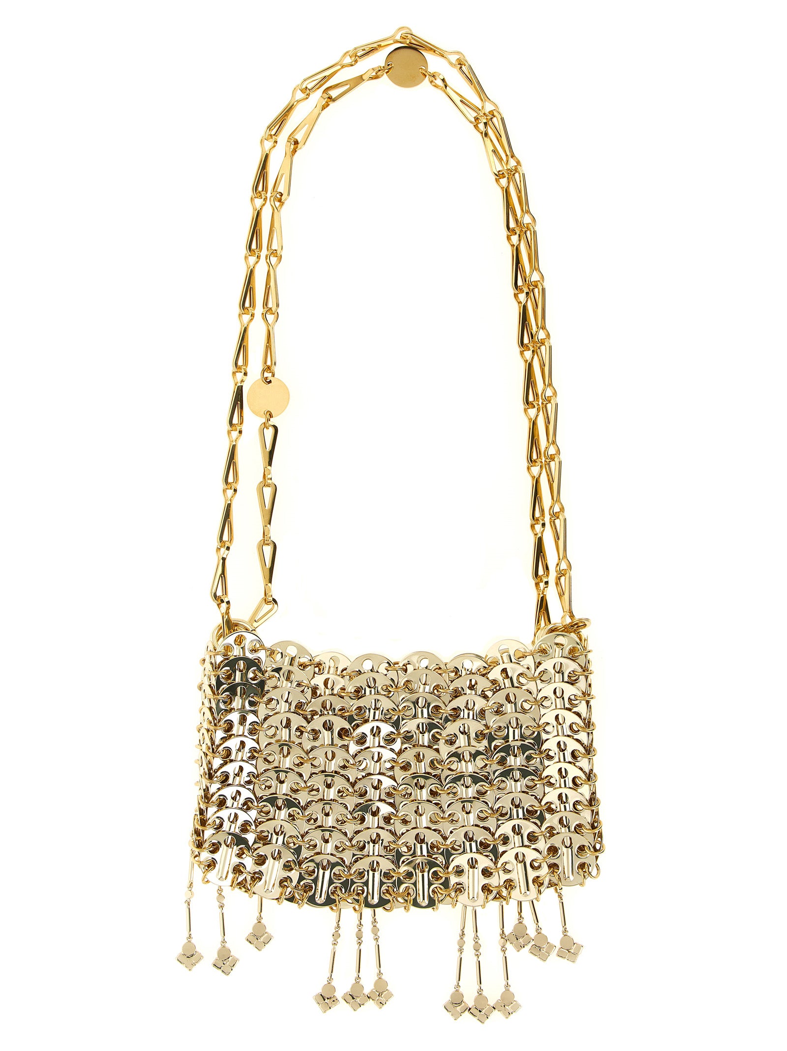 Gold Stainless Steel Shoulder Bag